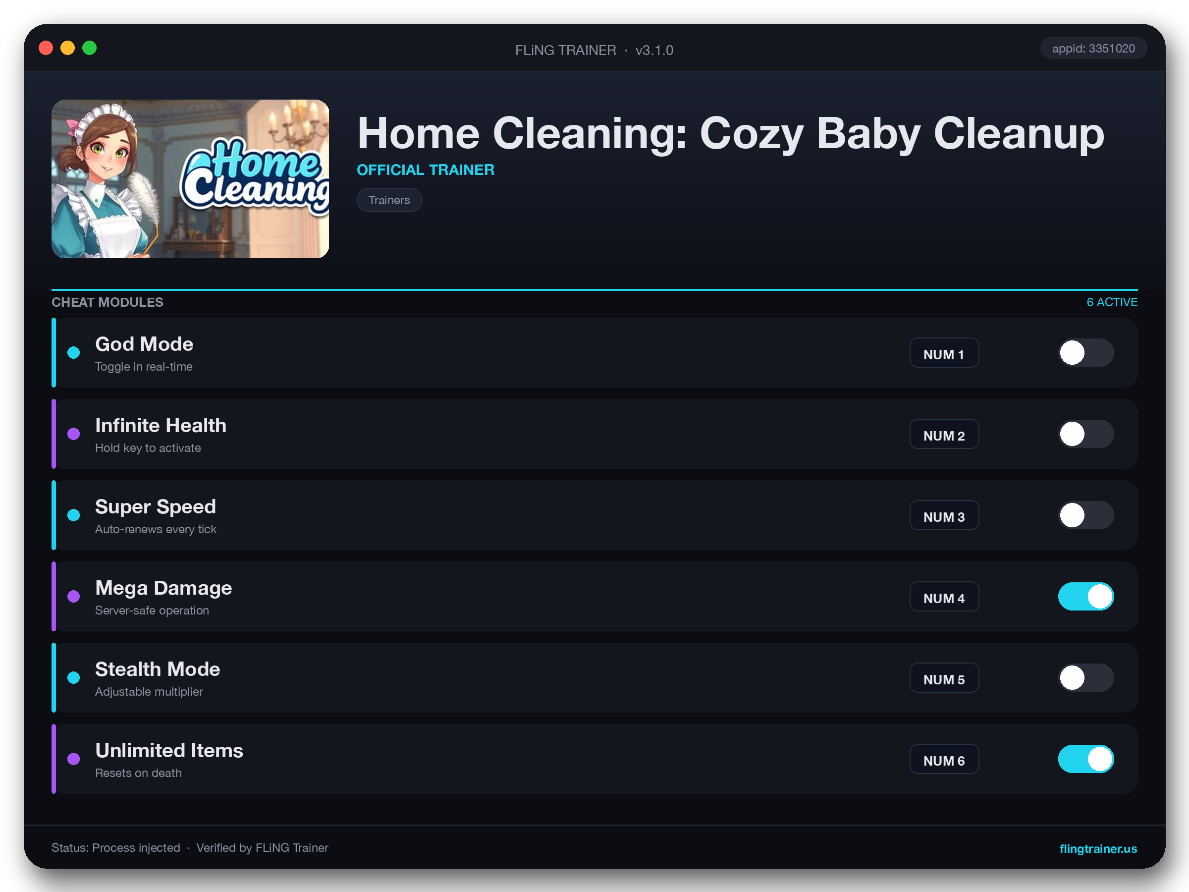 Home Cleaning: Cozy Baby Cleanup Trainer interface