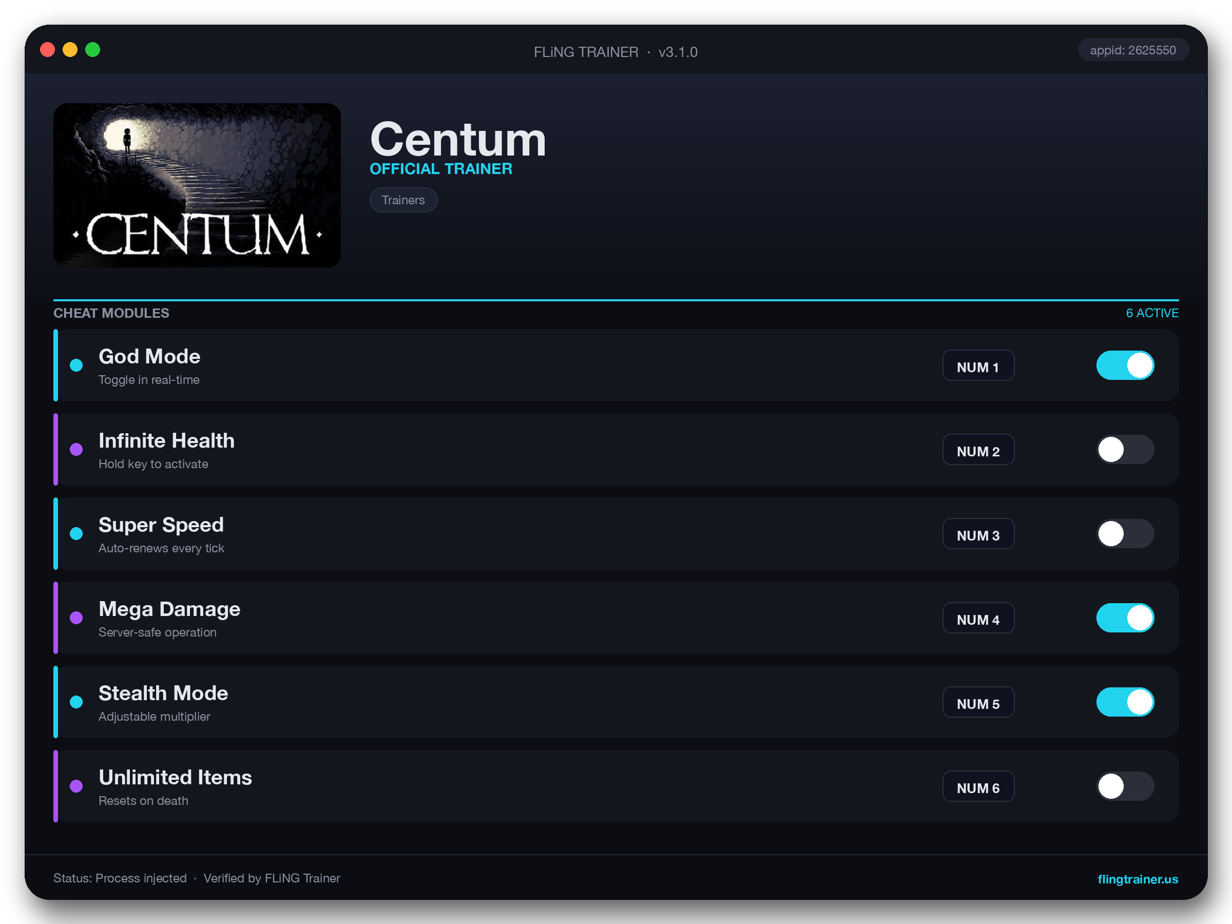 Centum Trainer interface