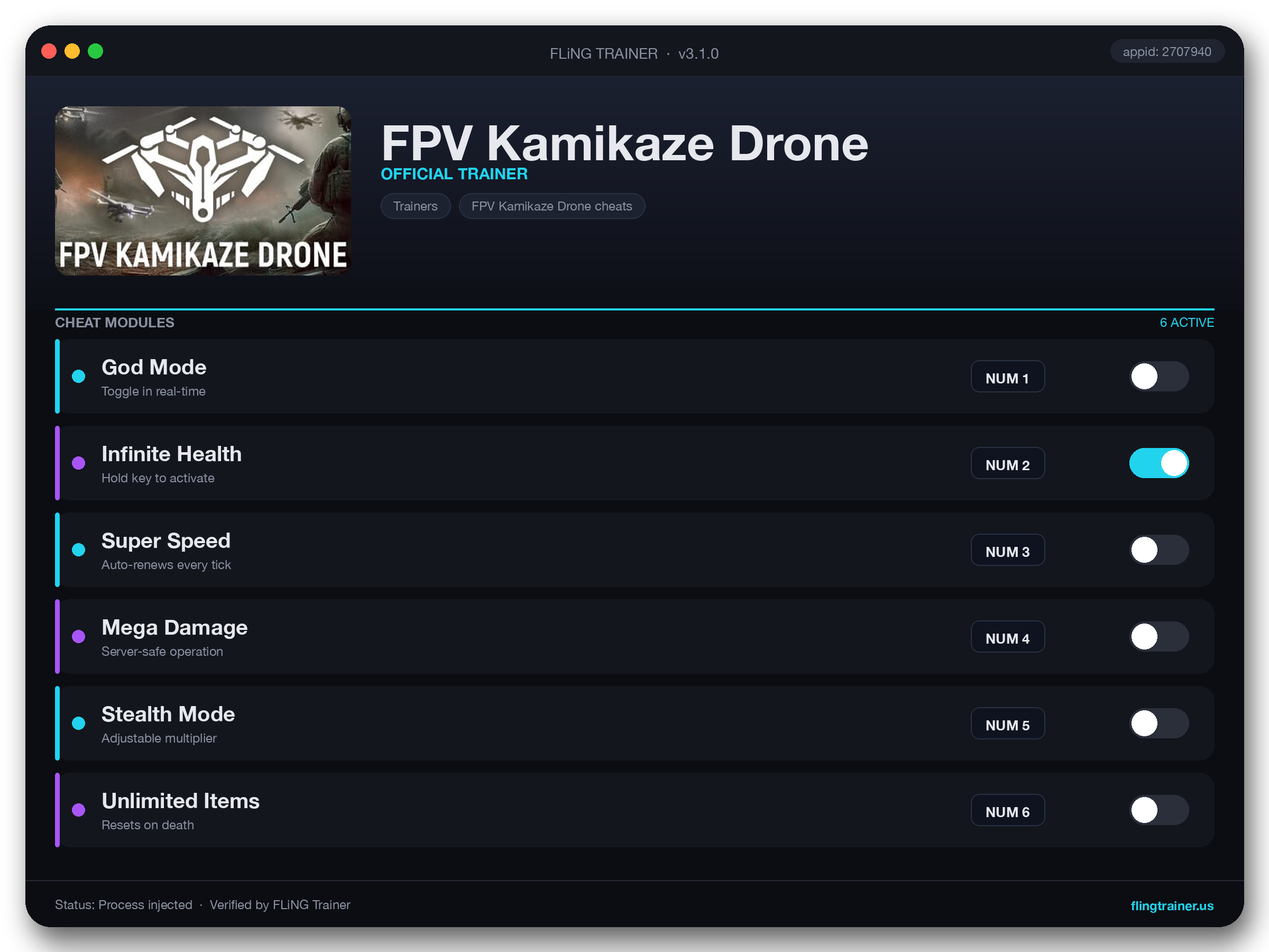 FPV Kamikaze Drone Trainer interface