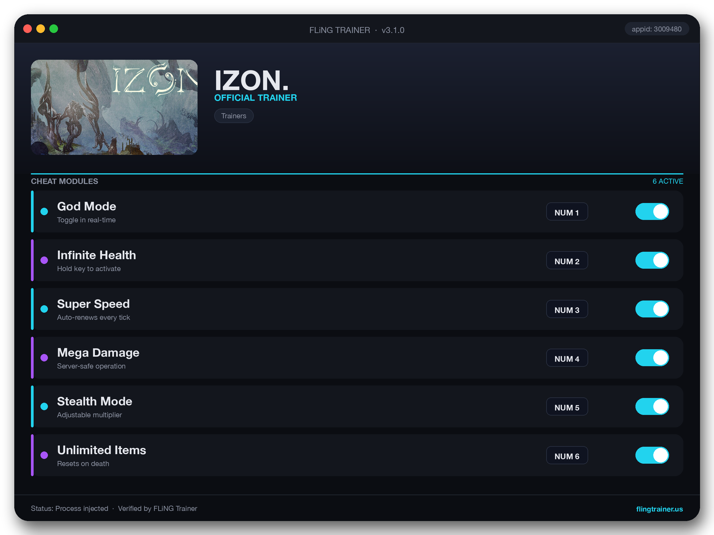 IZON. Trainer interface