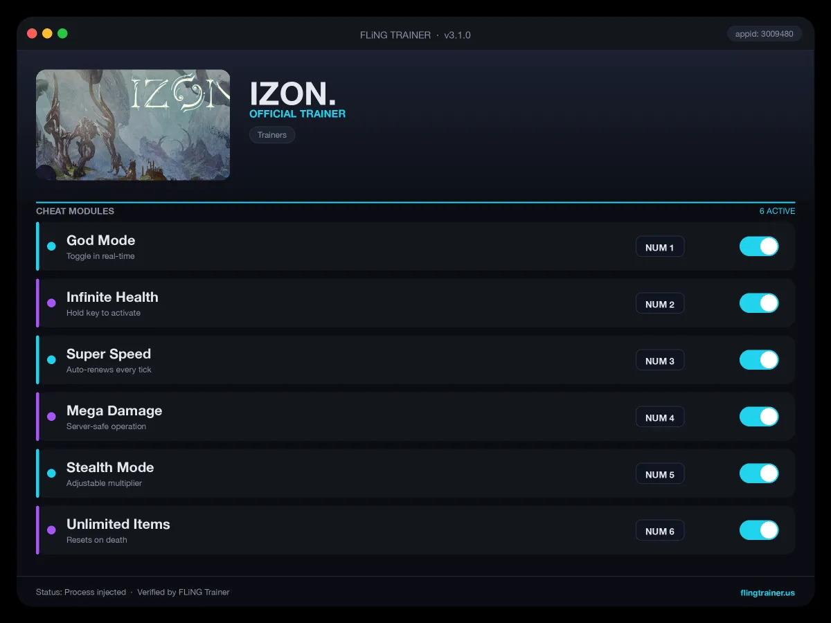 IZON. Trainer interface