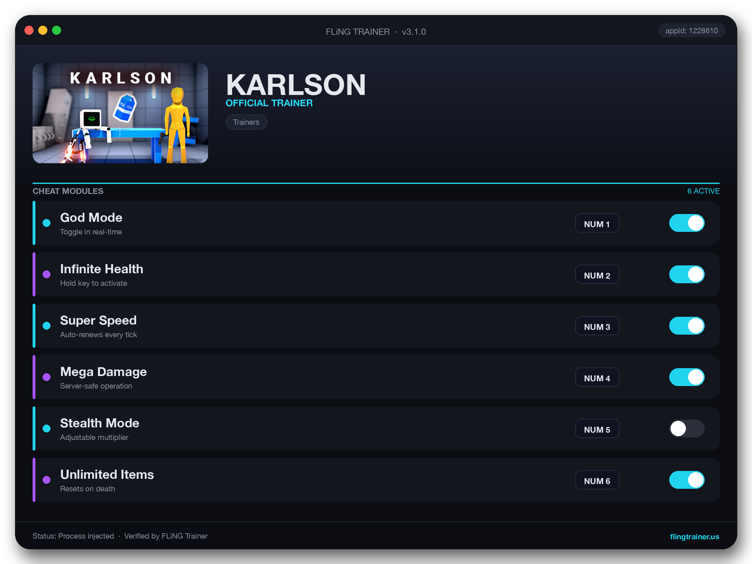 KARLSON Trainer interface