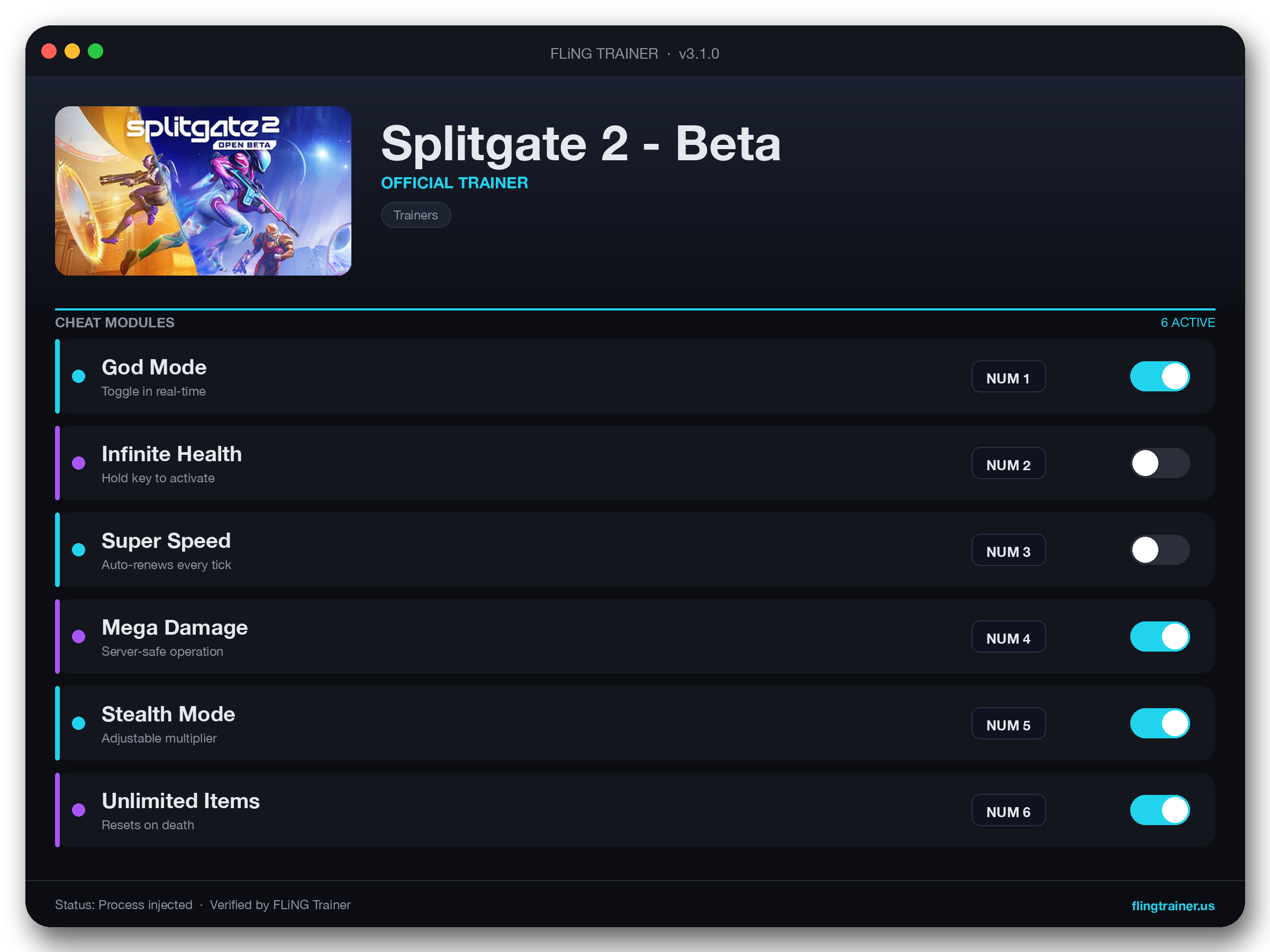 Splitgate 2 - Beta Trainer interface