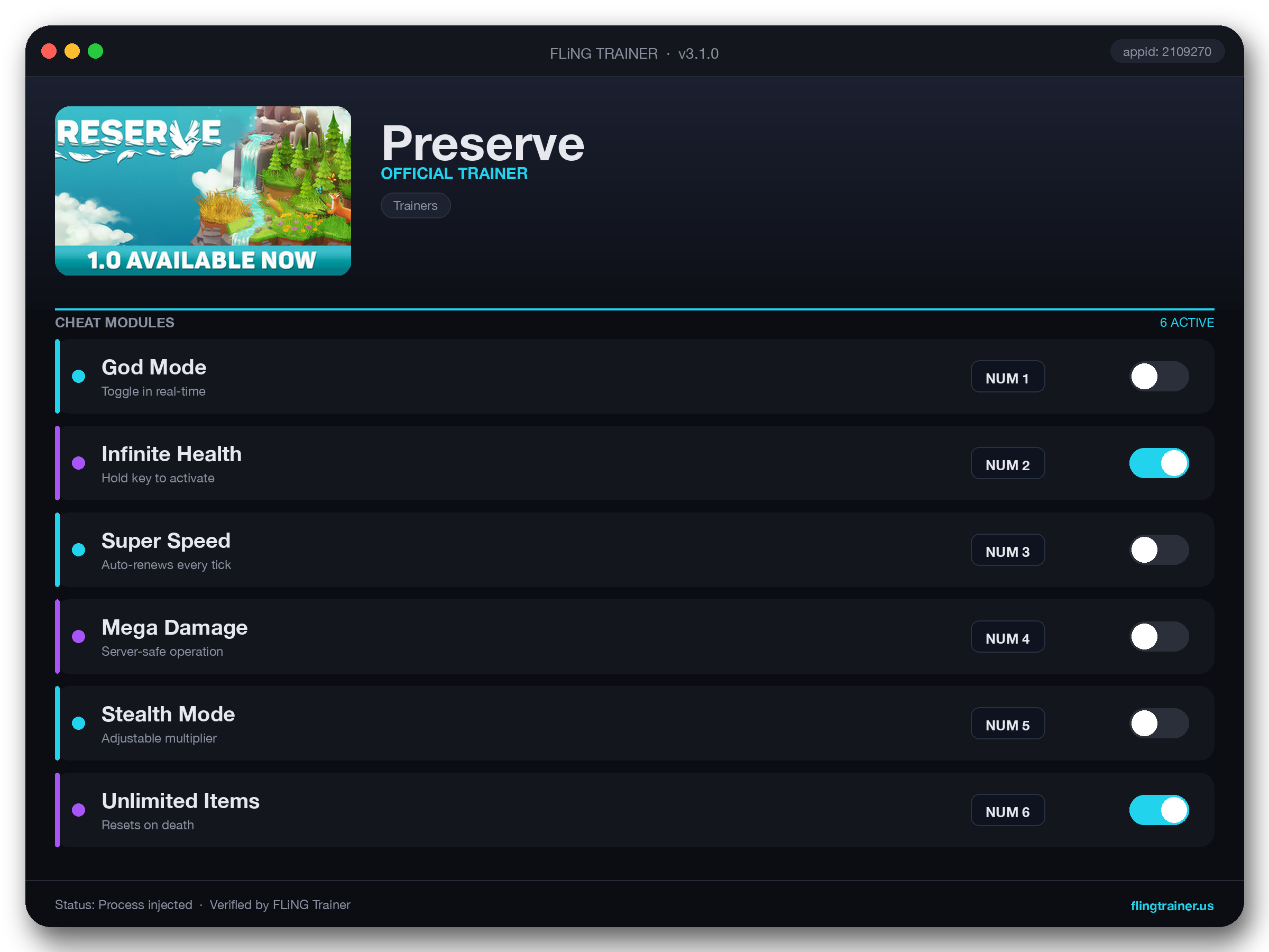 Preserve Trainer interface