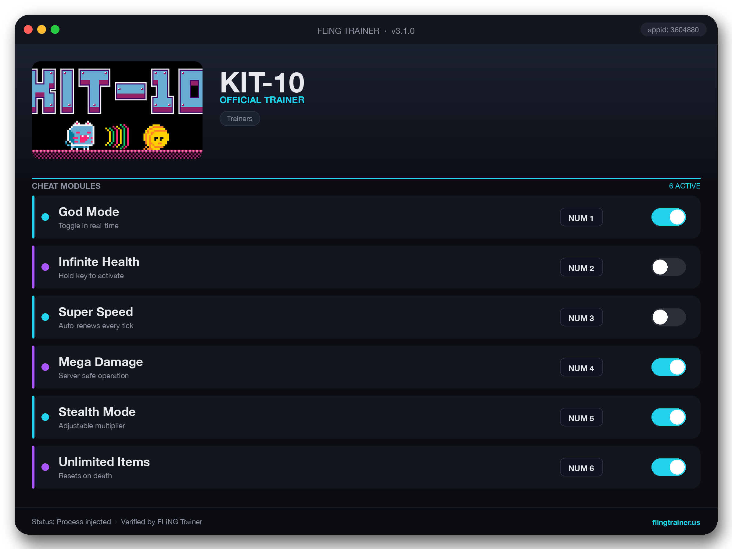 KIT-10 Trainer interface