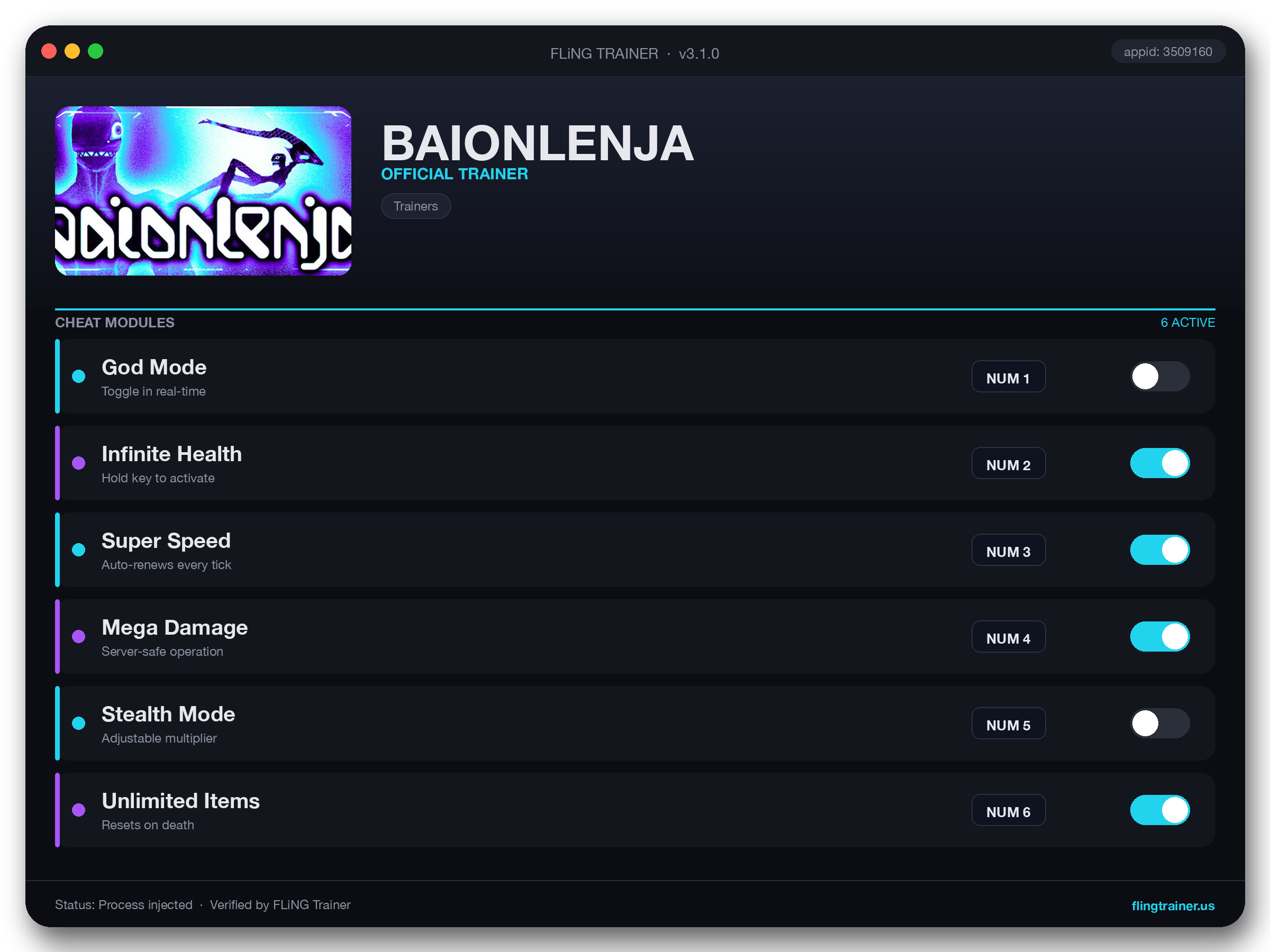 BAIONLENJA Trainer interface