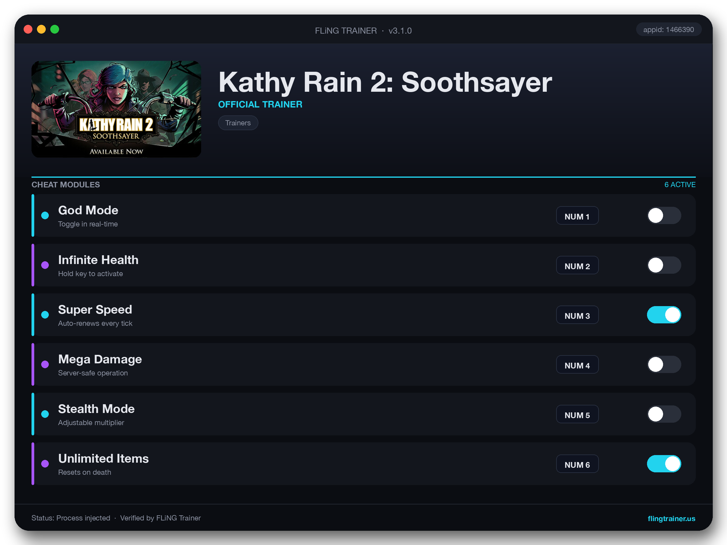 Kathy Rain 2: Soothsayer Trainer interface