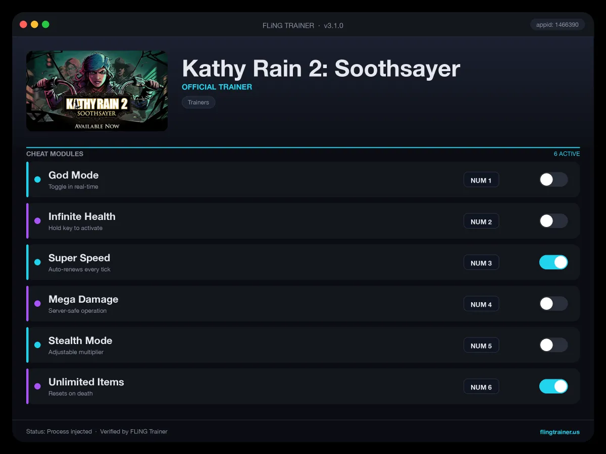 Kathy Rain 2: Soothsayer Trainer interface