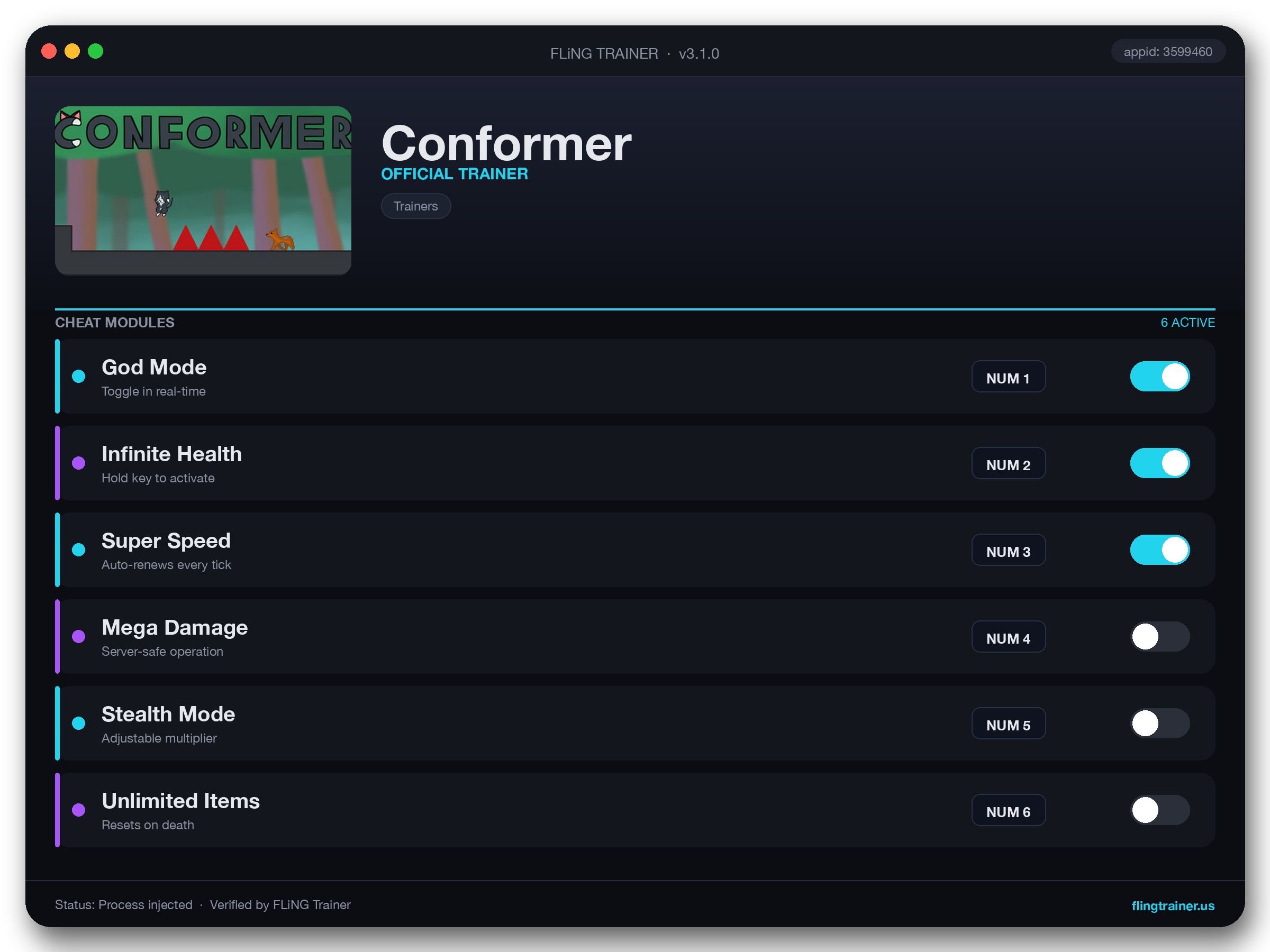 Conformer Trainer interface