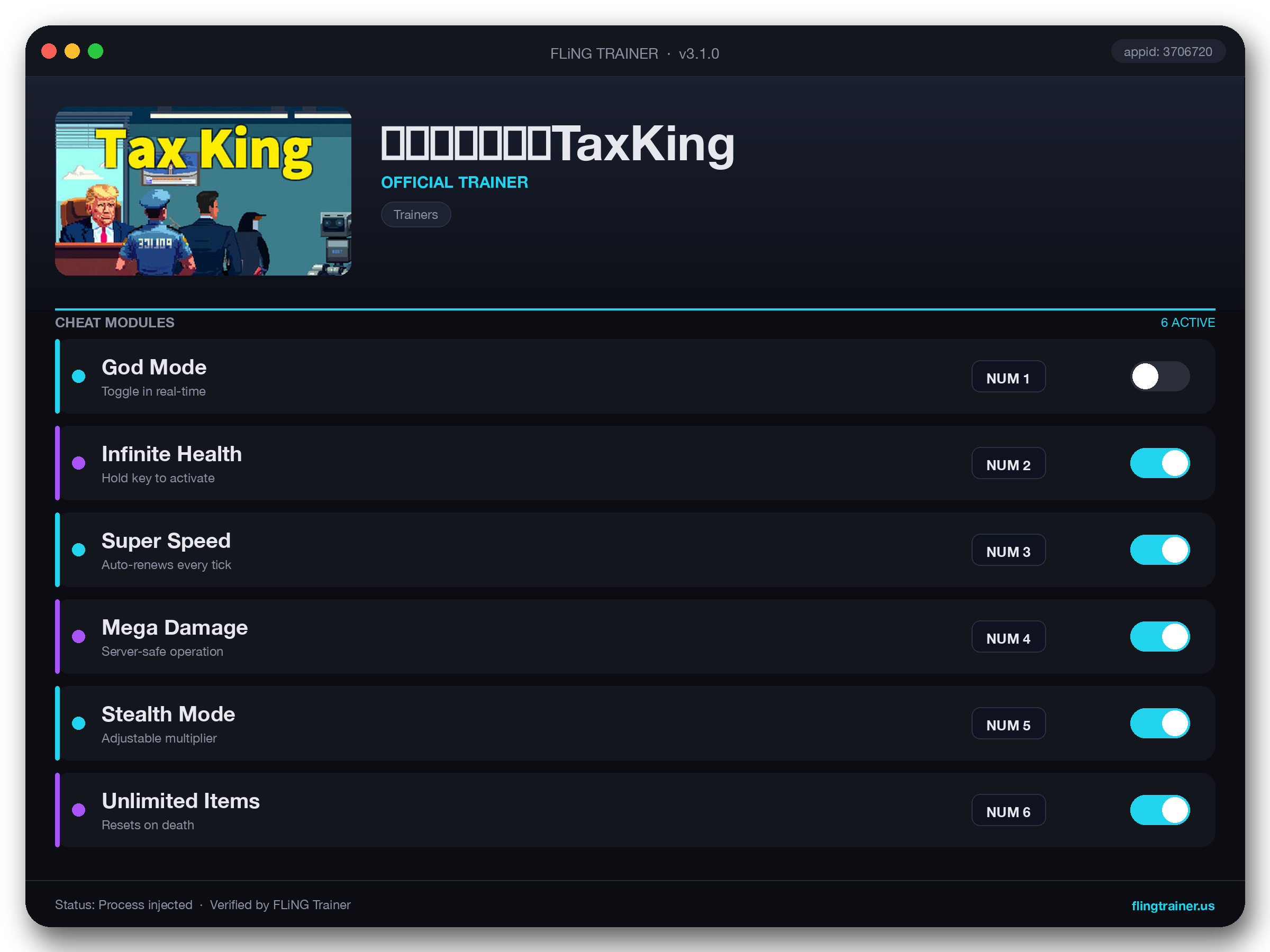 建国同志爱加税TaxKing Trainer interface