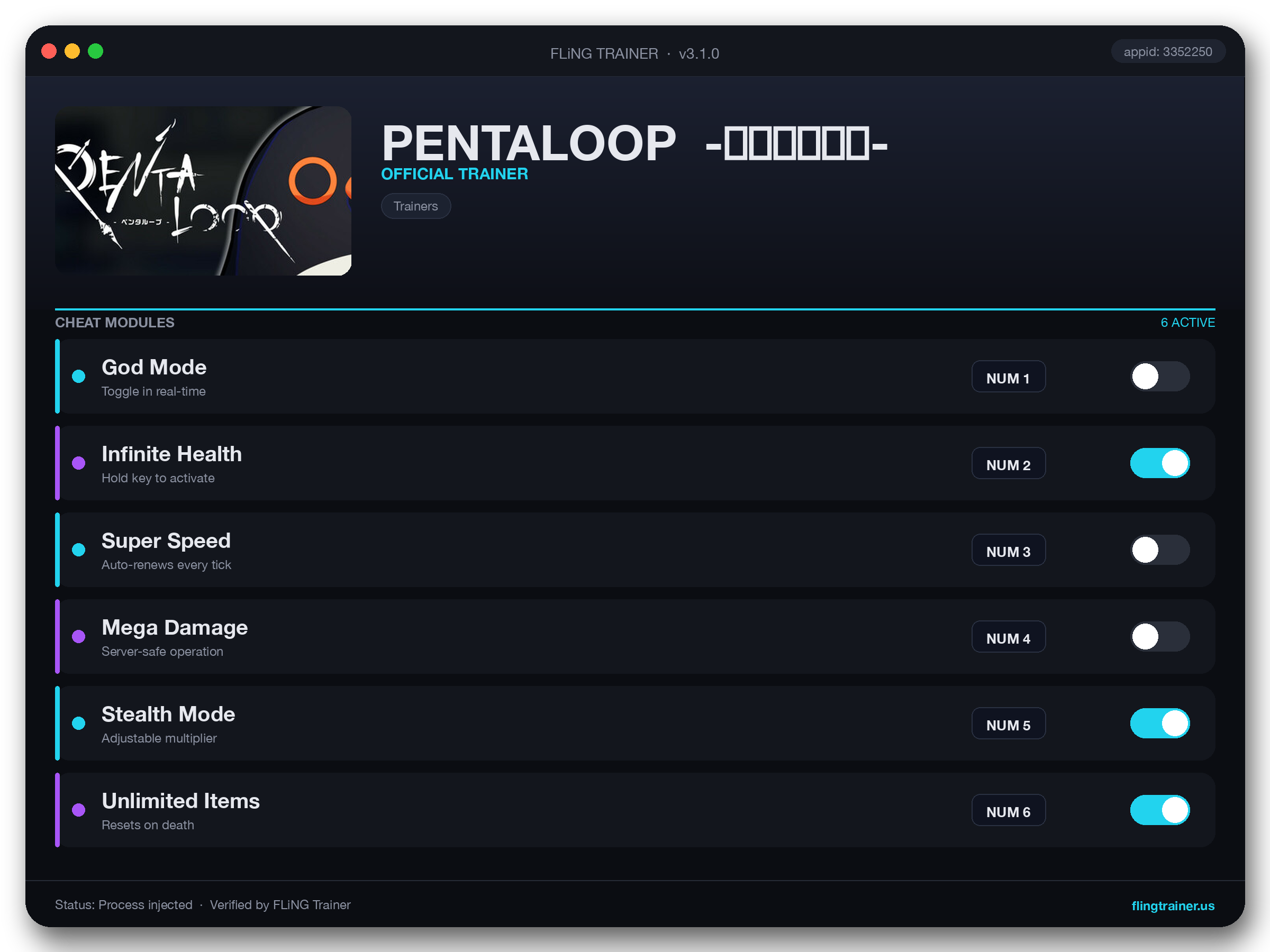 PENTALOOP  -ペンタループ- Trainer interface