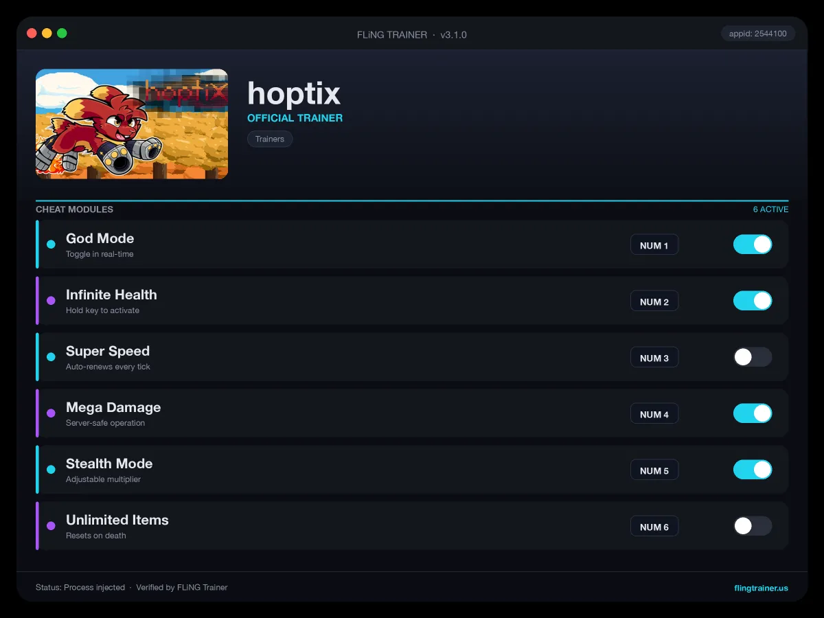 hoptix Trainer interface
