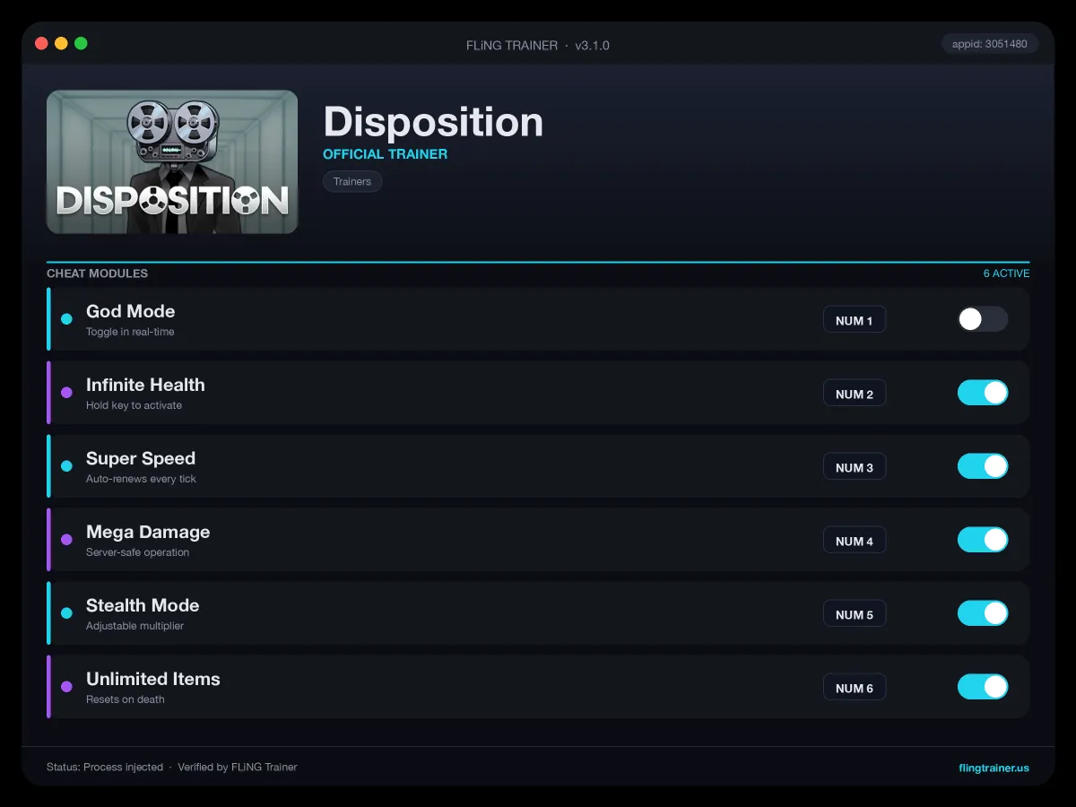 Disposition Trainer interface