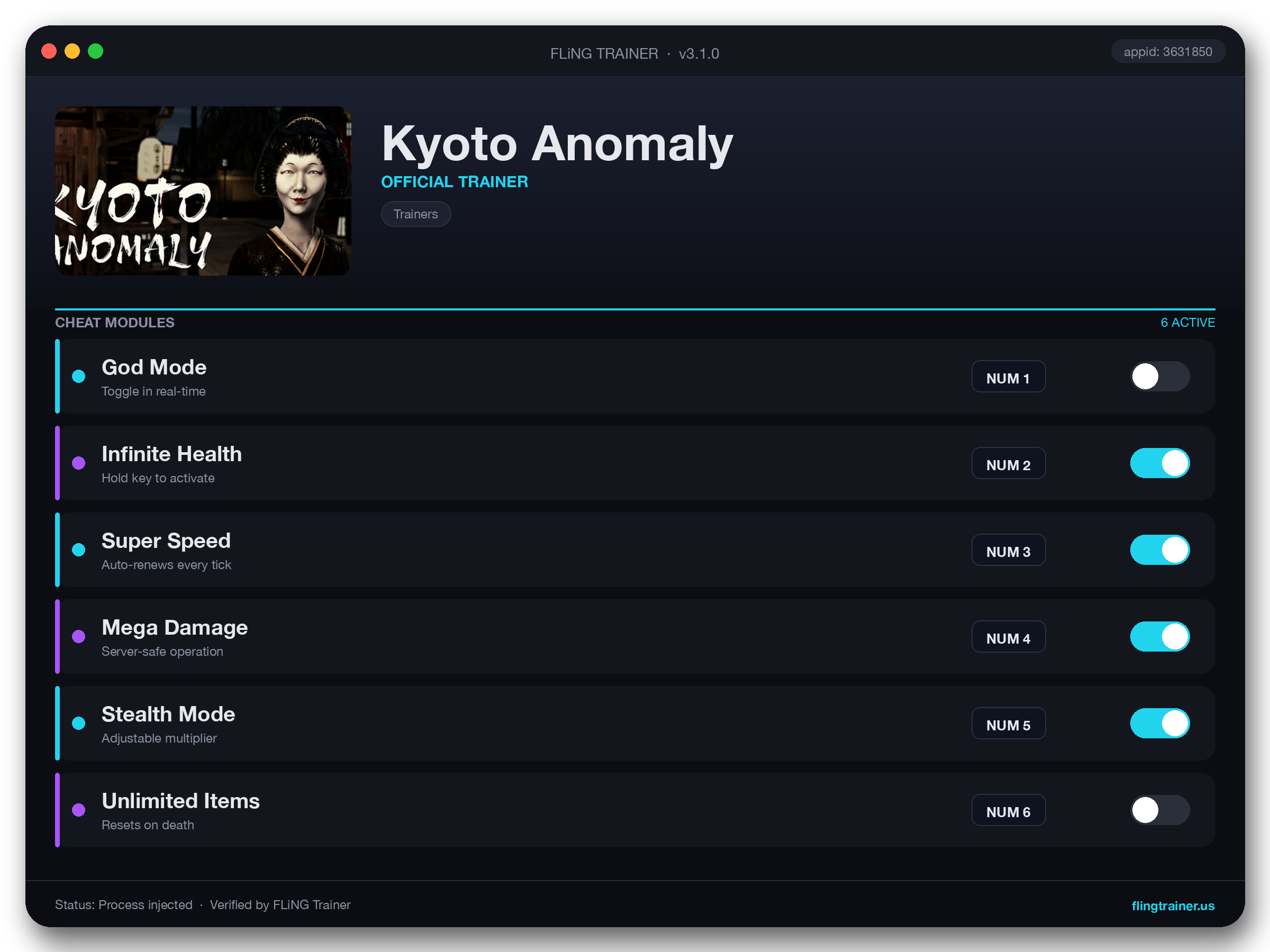 Kyoto Anomaly Trainer interface