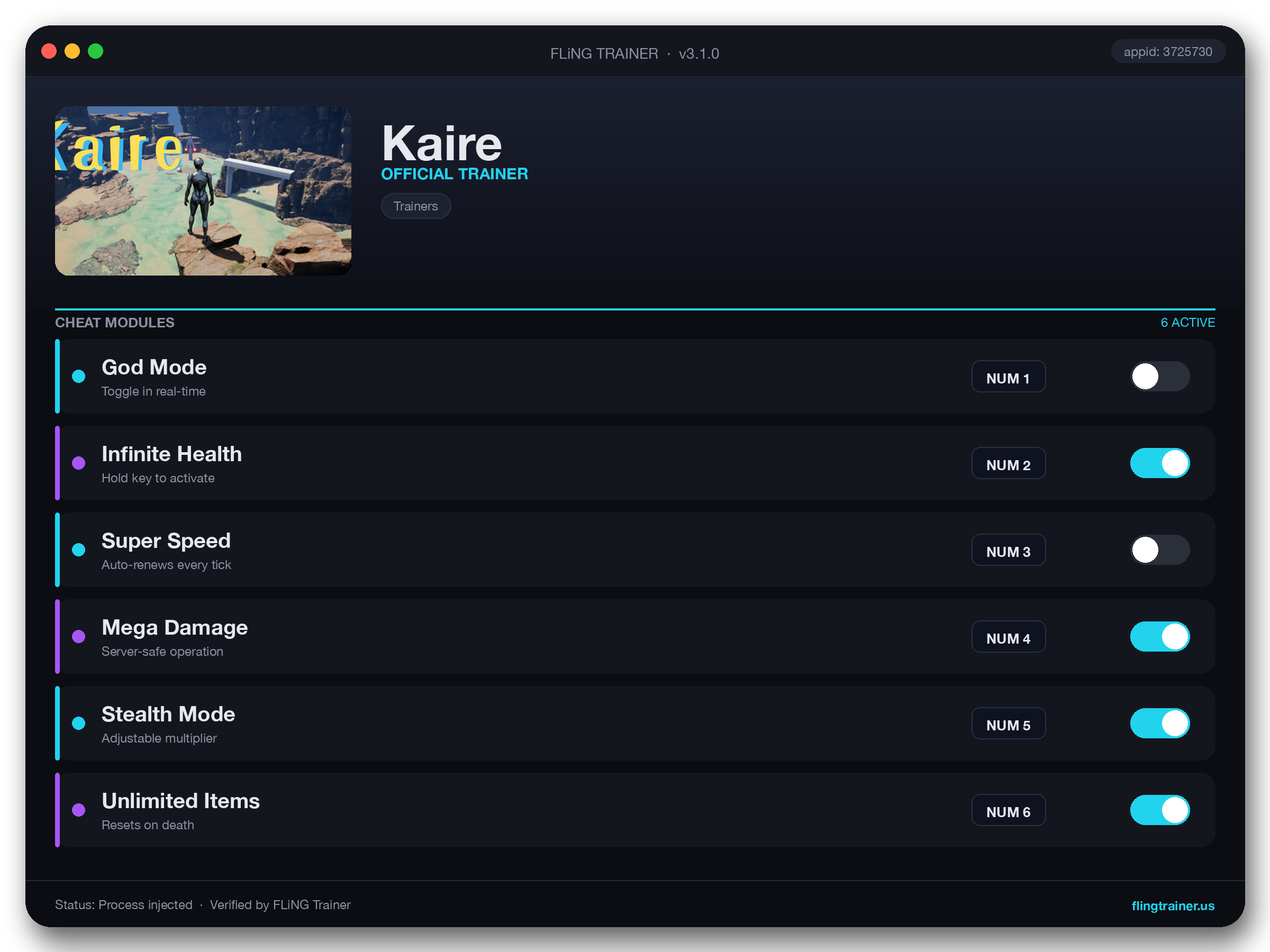 Kaire Trainer interface