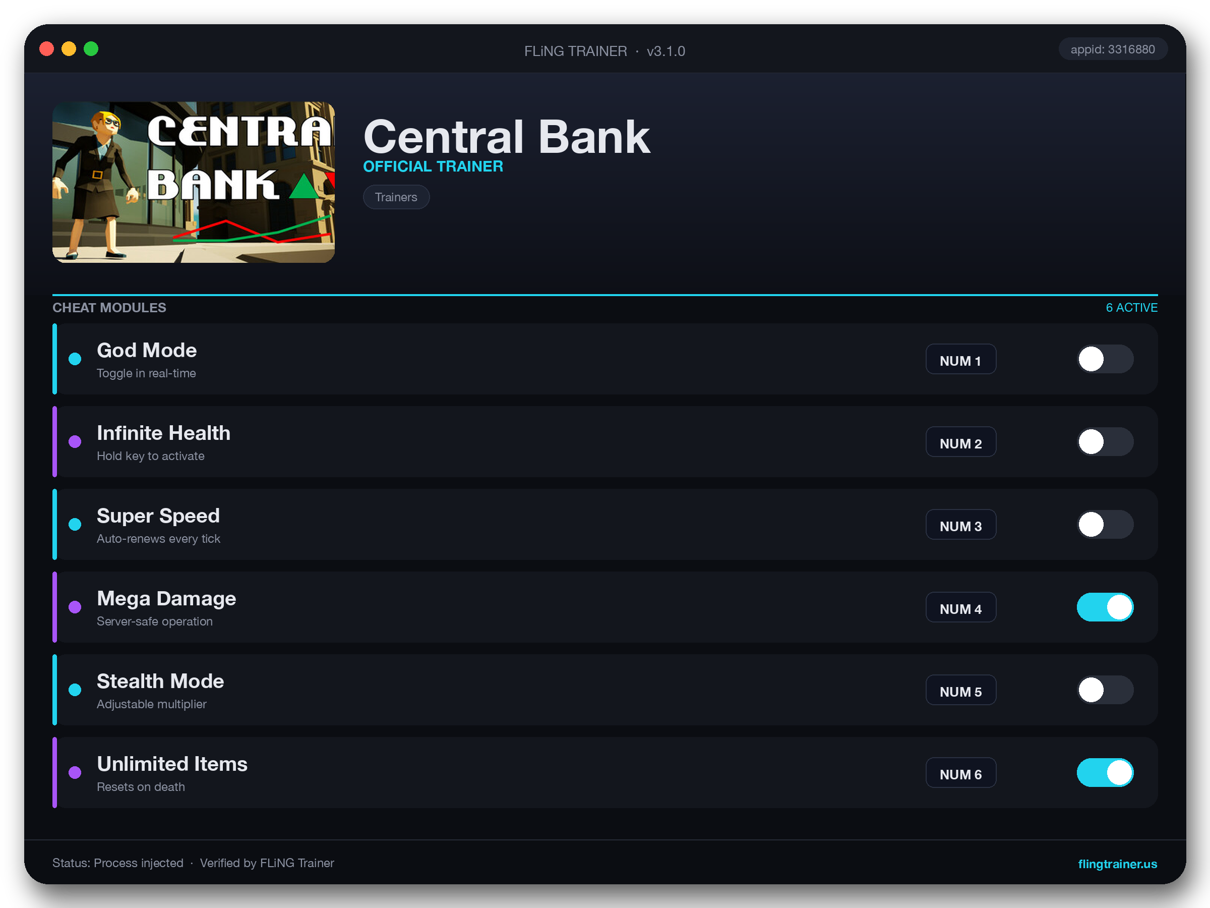Central Bank Trainer interface