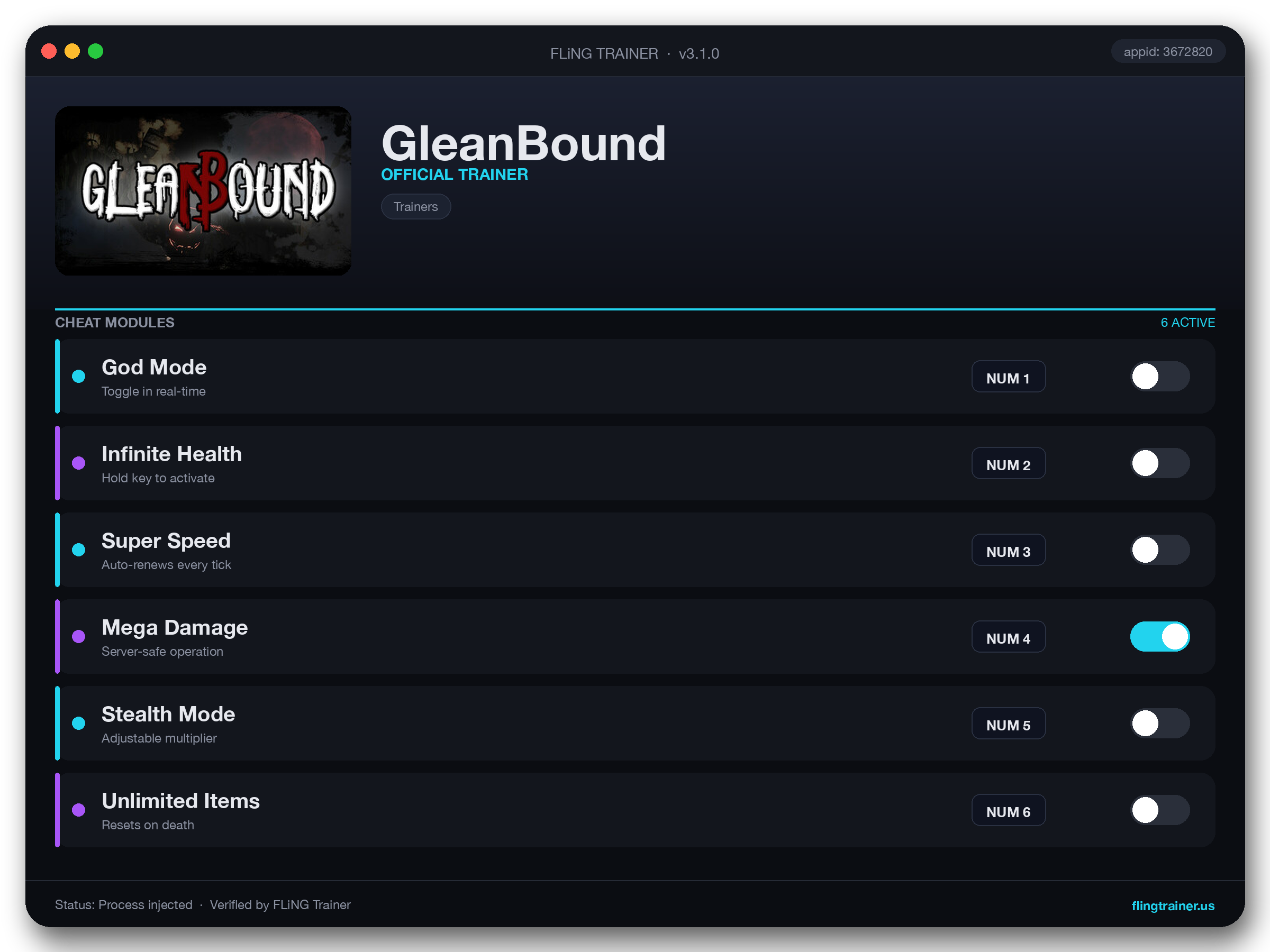 GleanBound Trainer interface