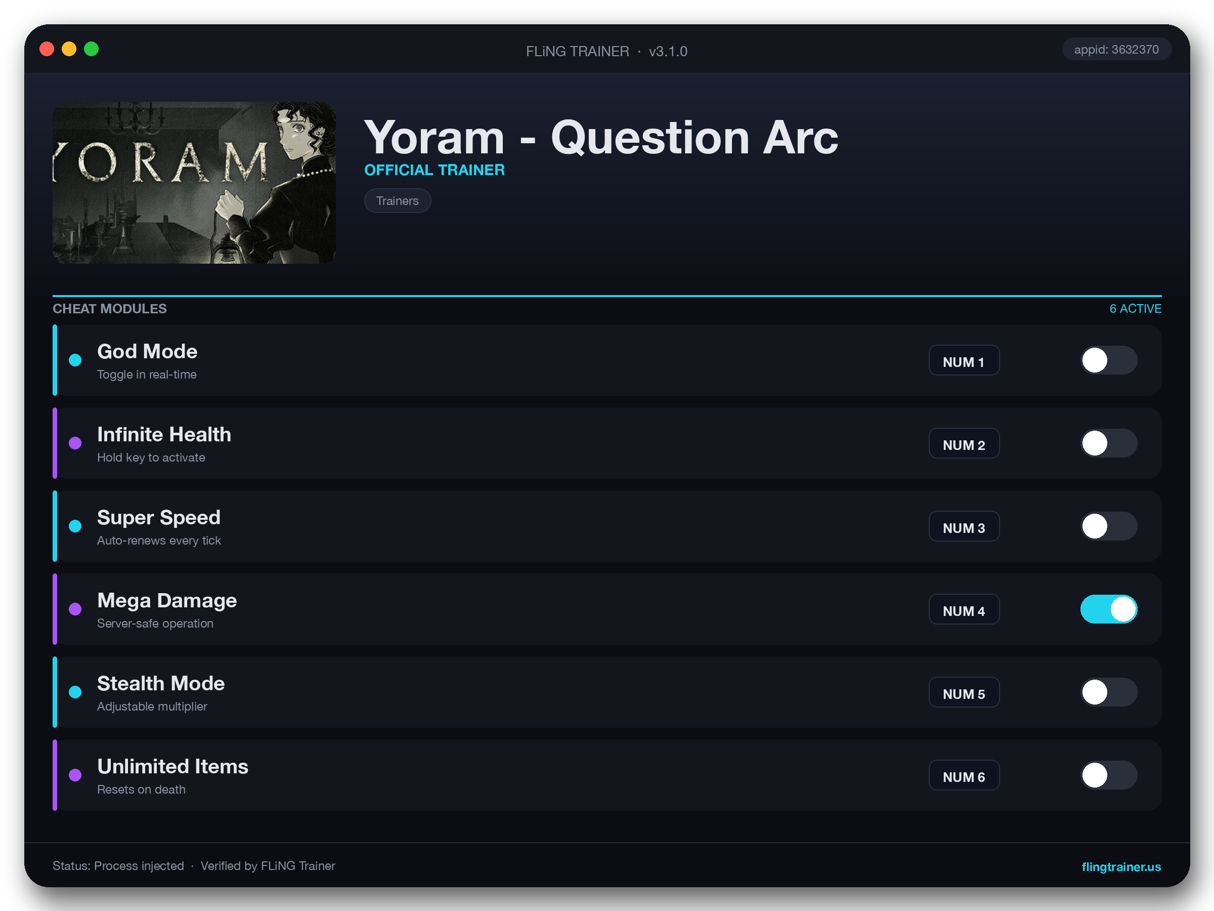 Yoram - Question Arc Trainer interface