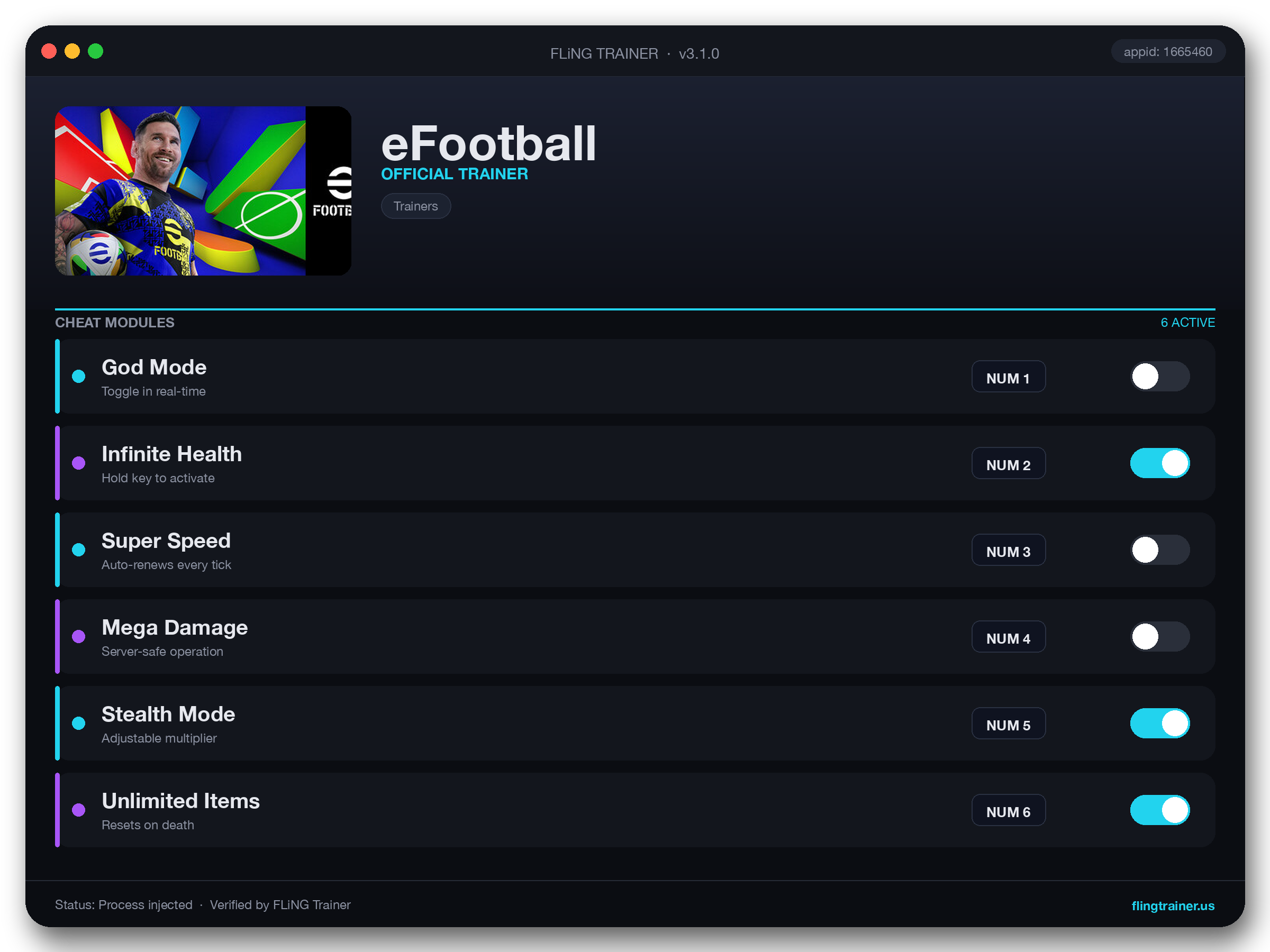 eFootball Trainer interface