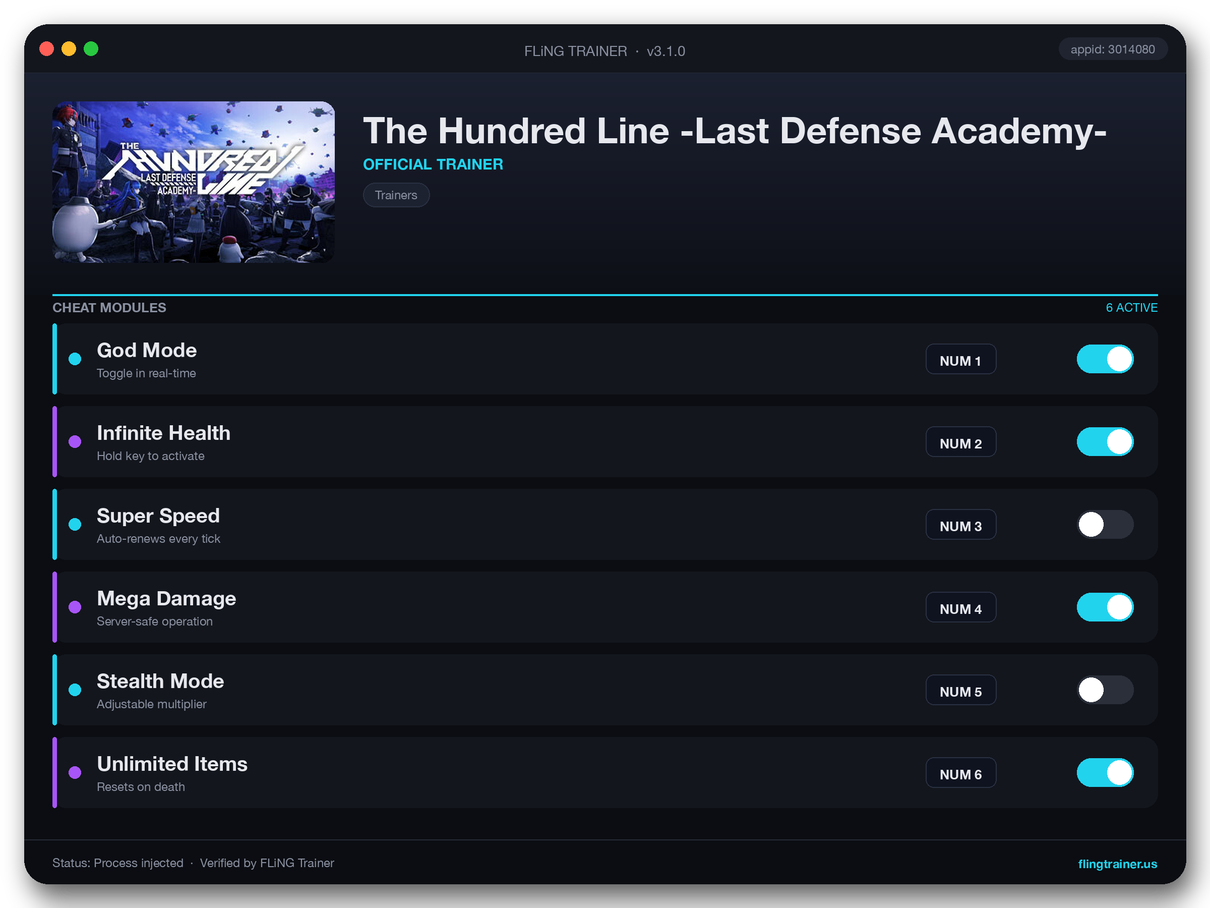 The Hundred Line -Last Defense Academy- Trainer interface