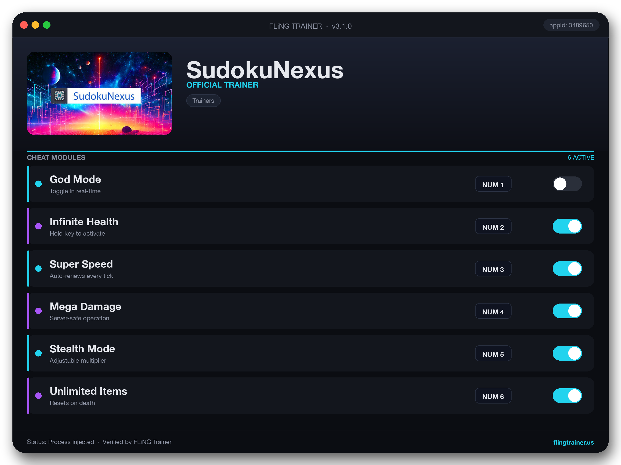 SudokuNexus Trainer interface