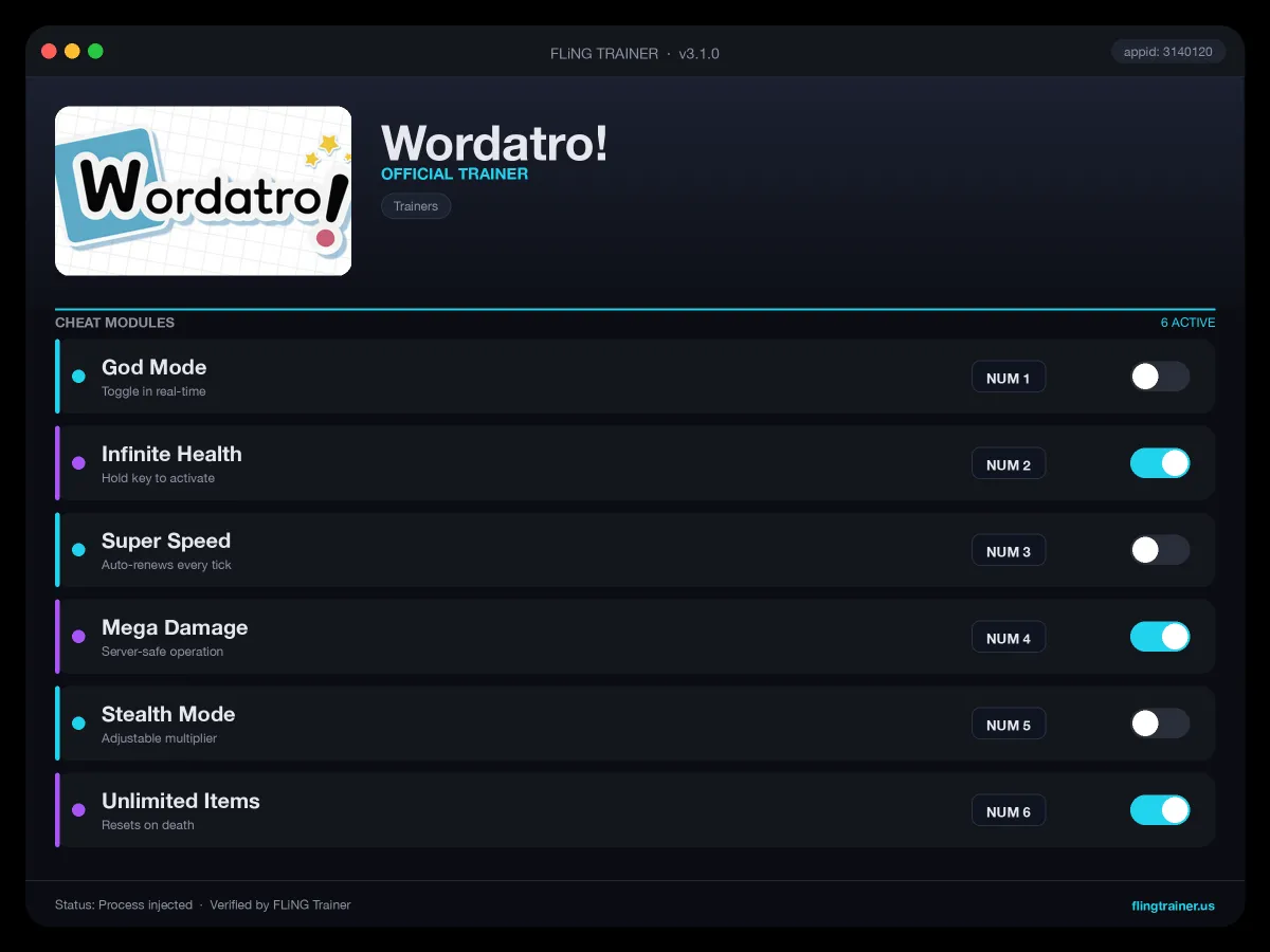 Wordatro! Trainer interface