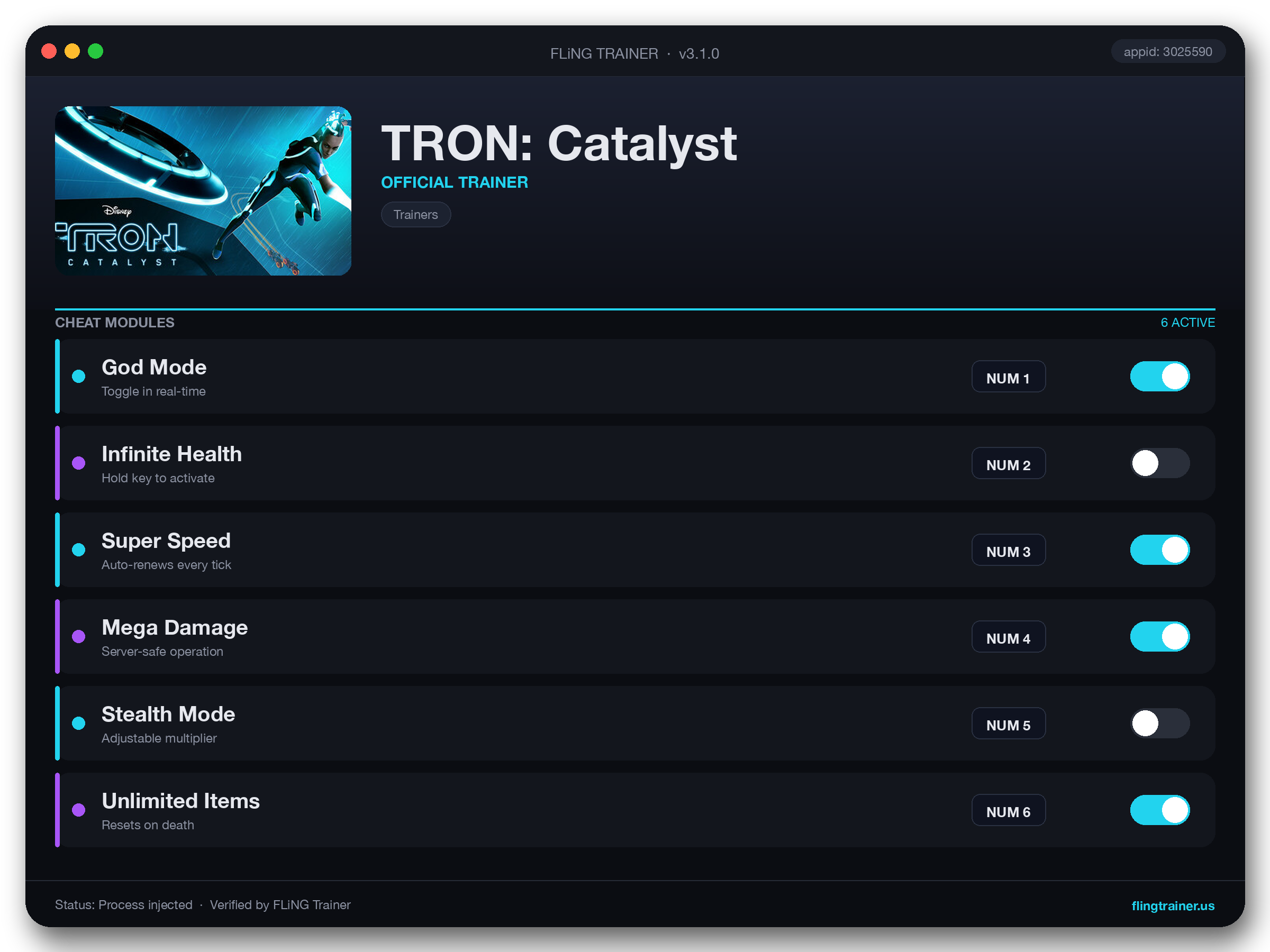 TRON: Catalyst Trainer interface
