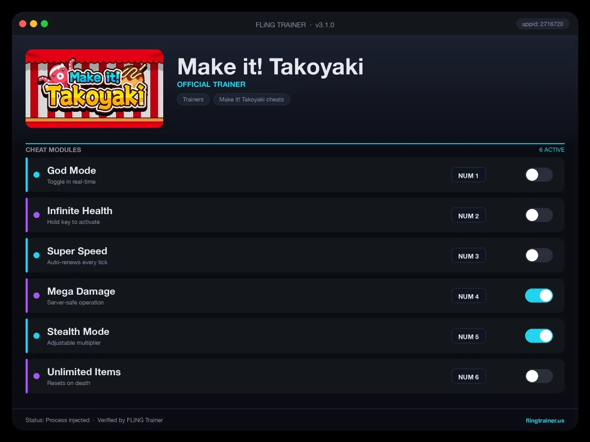 Make it! Takoyaki Trainer interface