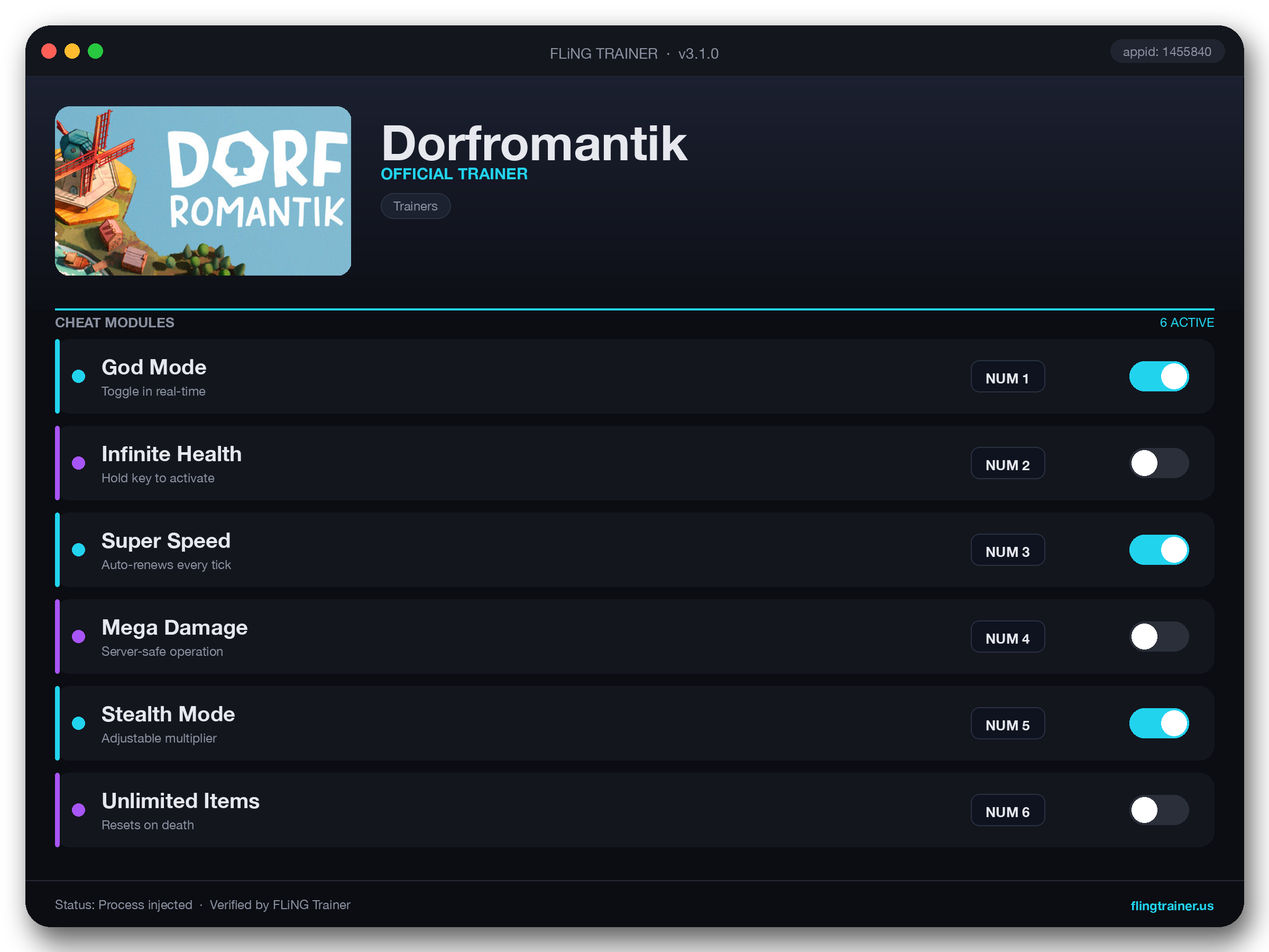 Dorfromantik Trainer interface