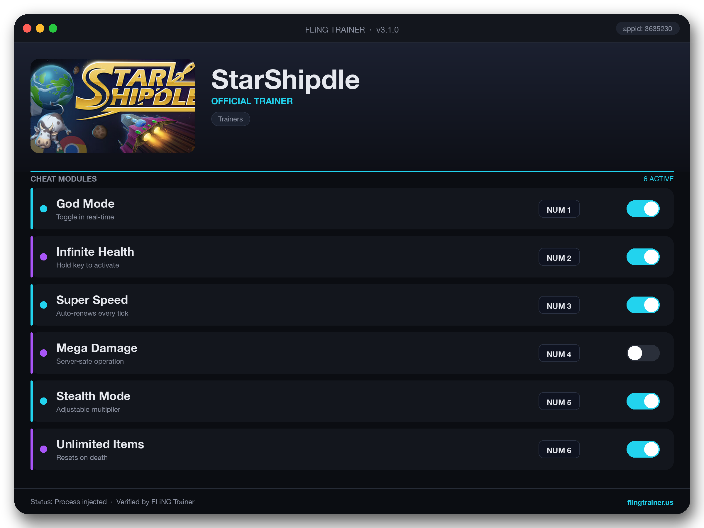 StarShipdle Trainer interface