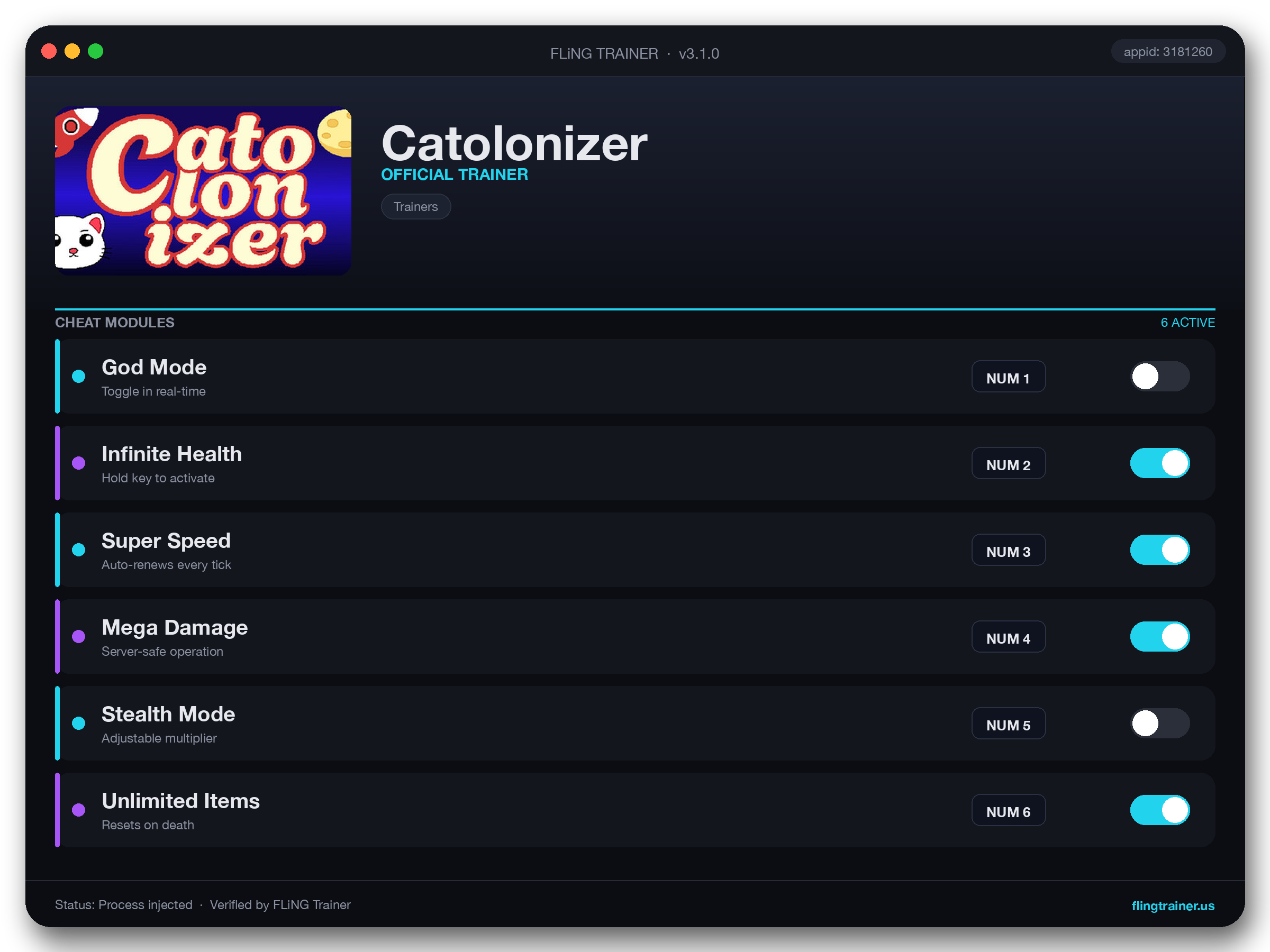 Catolonizer Trainer interface