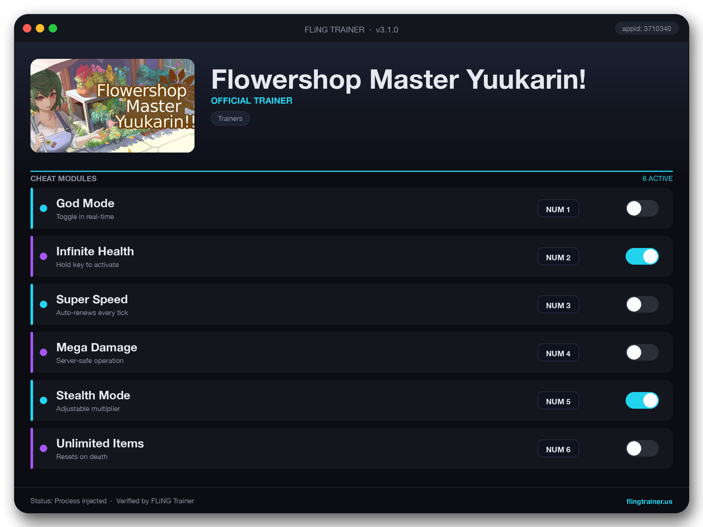 Flowershop Master Yuukarin! Trainer interface