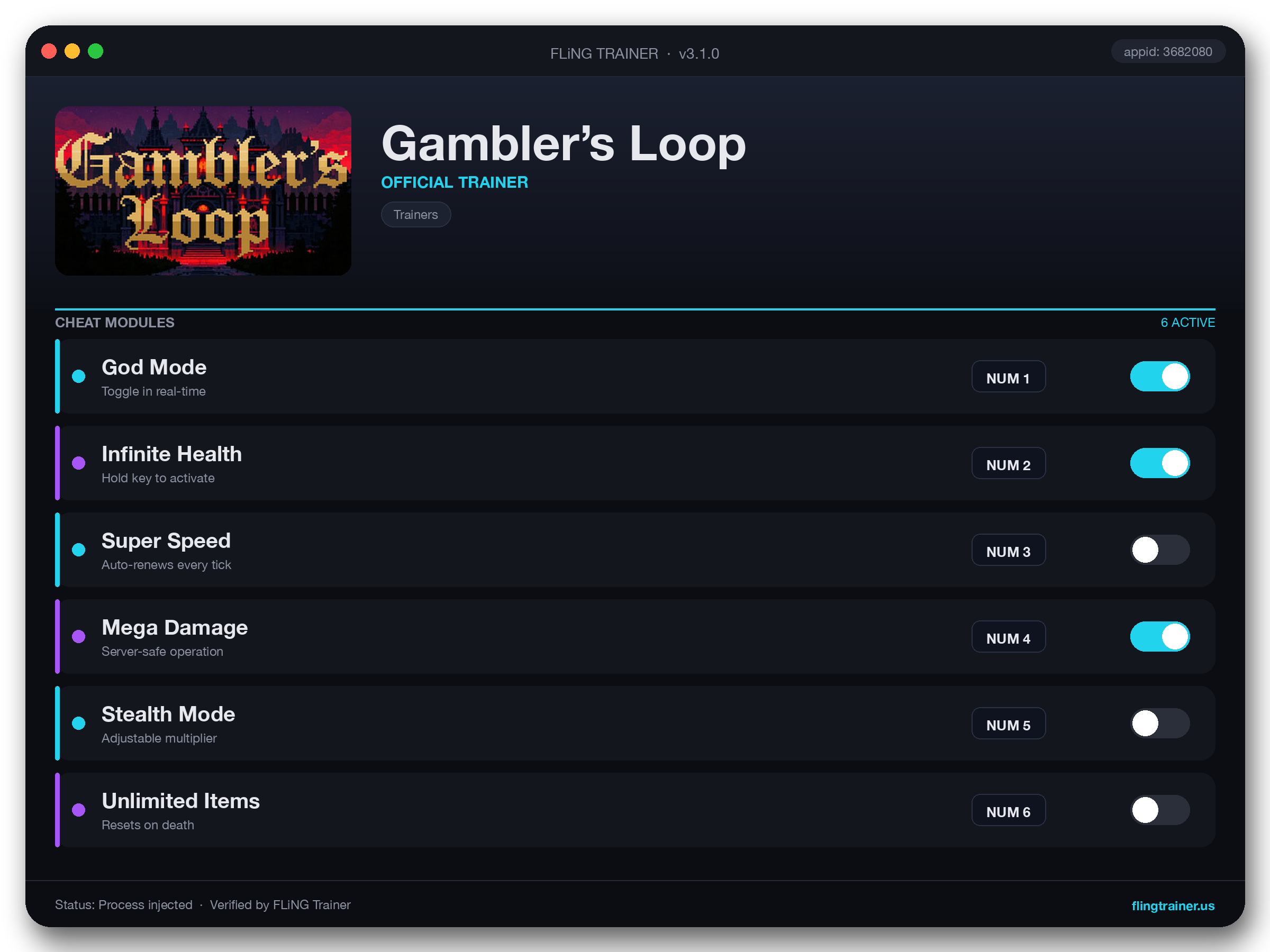 Gambler’s Loop Trainer interface