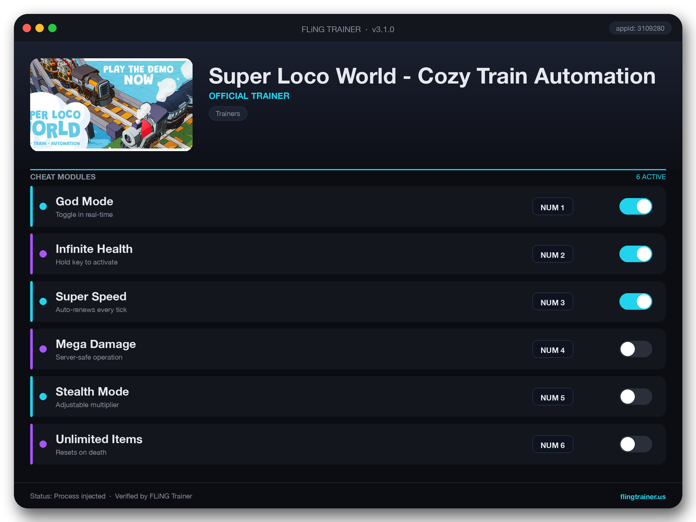 Super Loco World - Cozy Train Automation Trainer interface