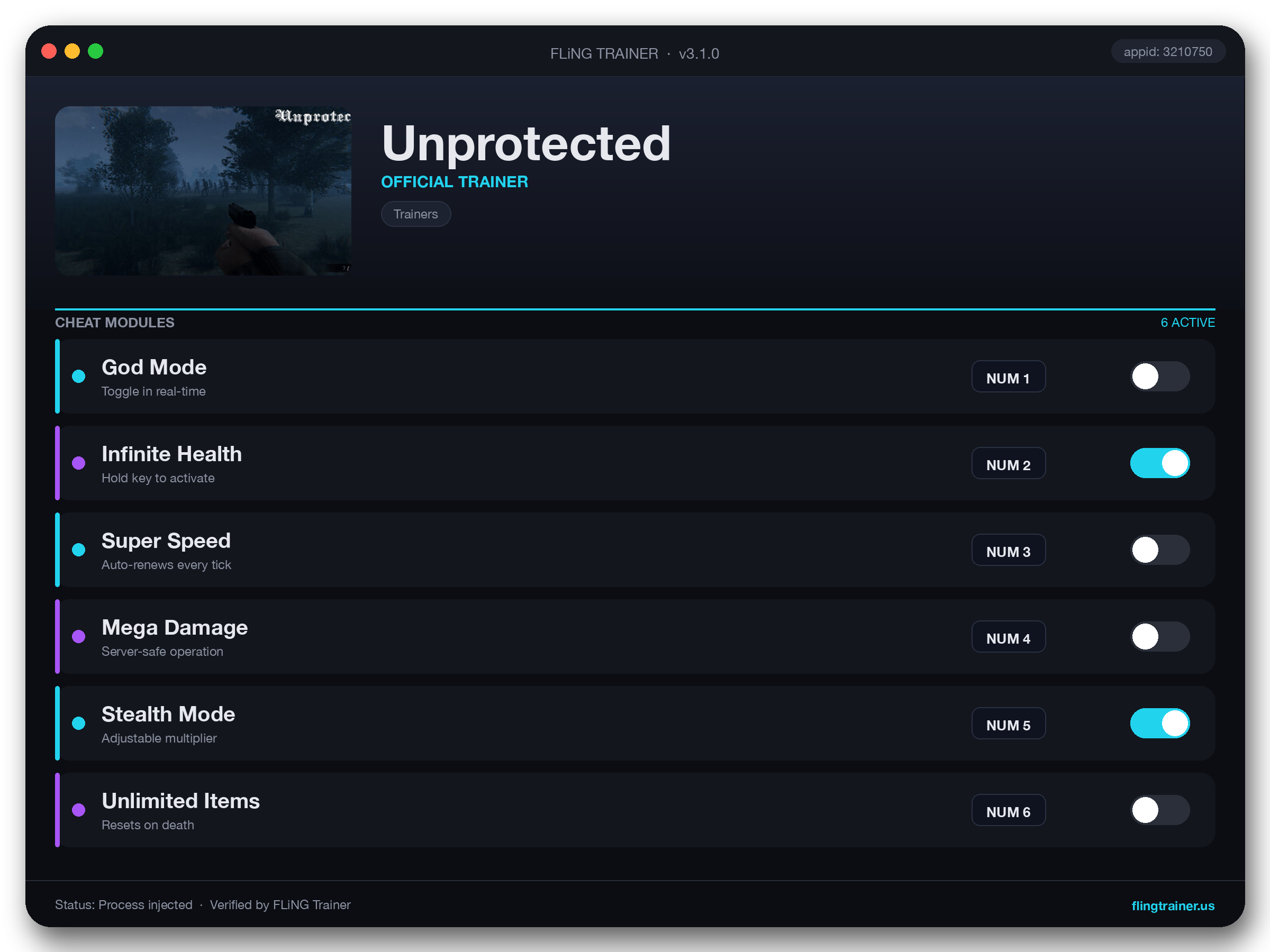 Unprotected Trainer interface