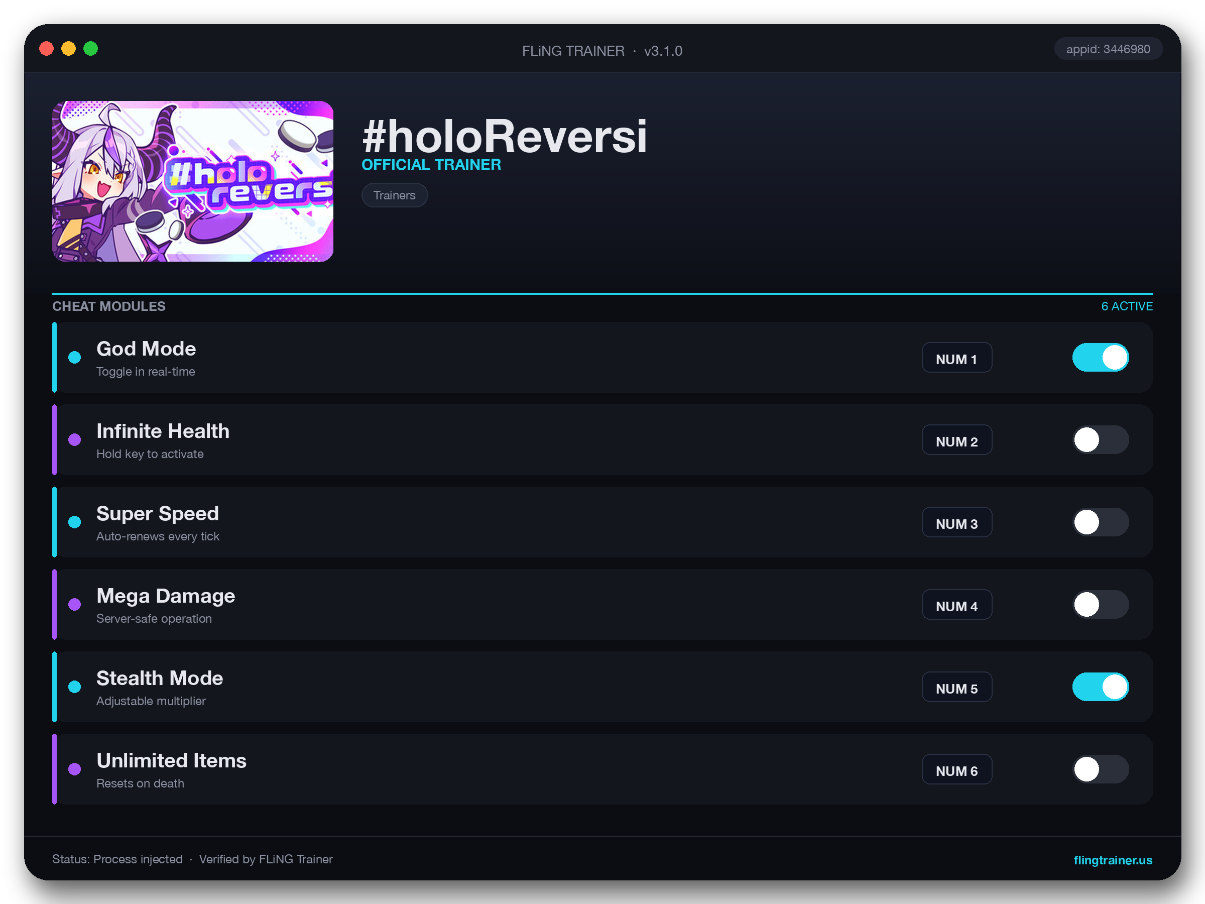 #holoReversi Trainer interface