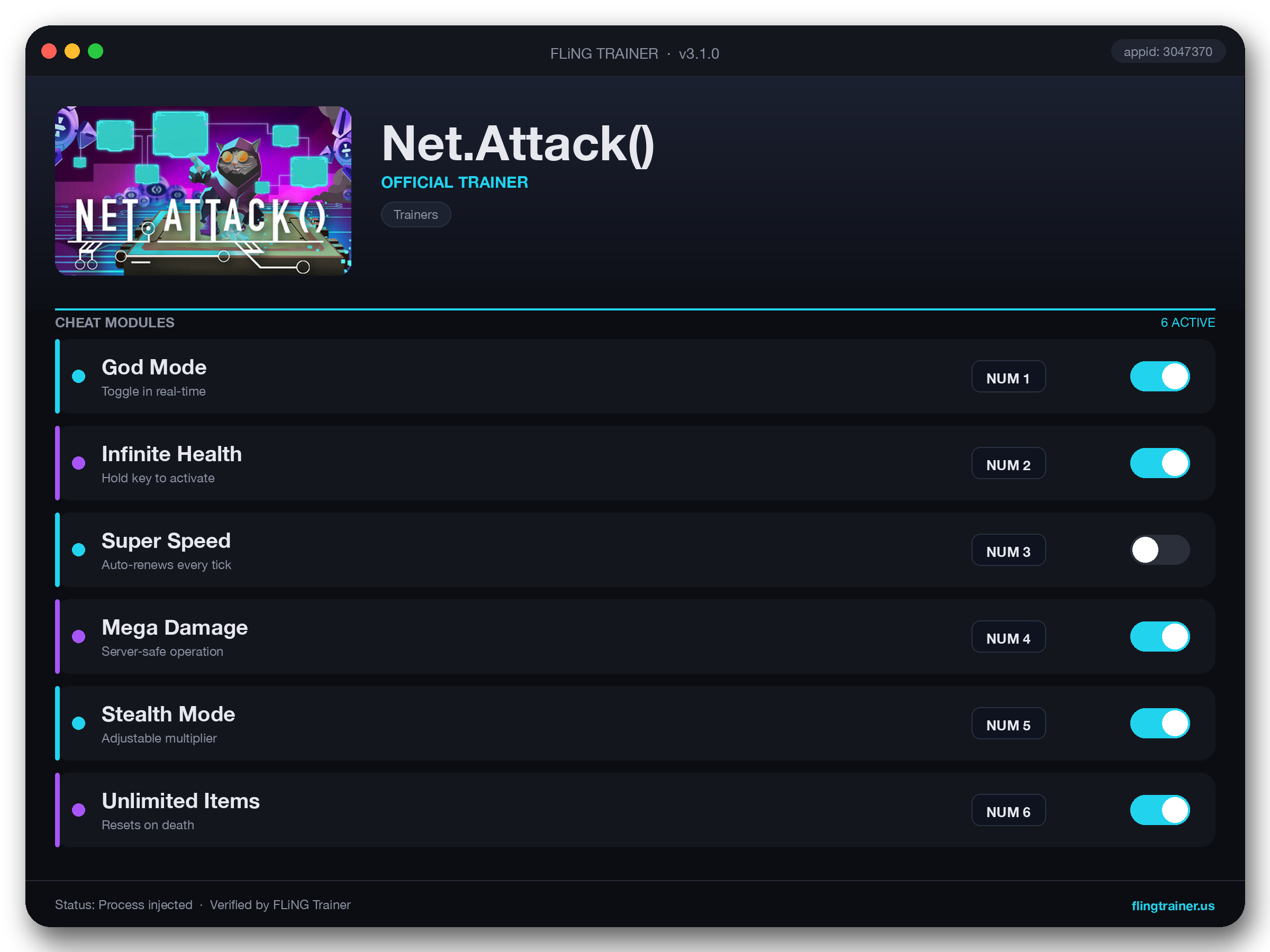 Net.Attack() Trainer interface