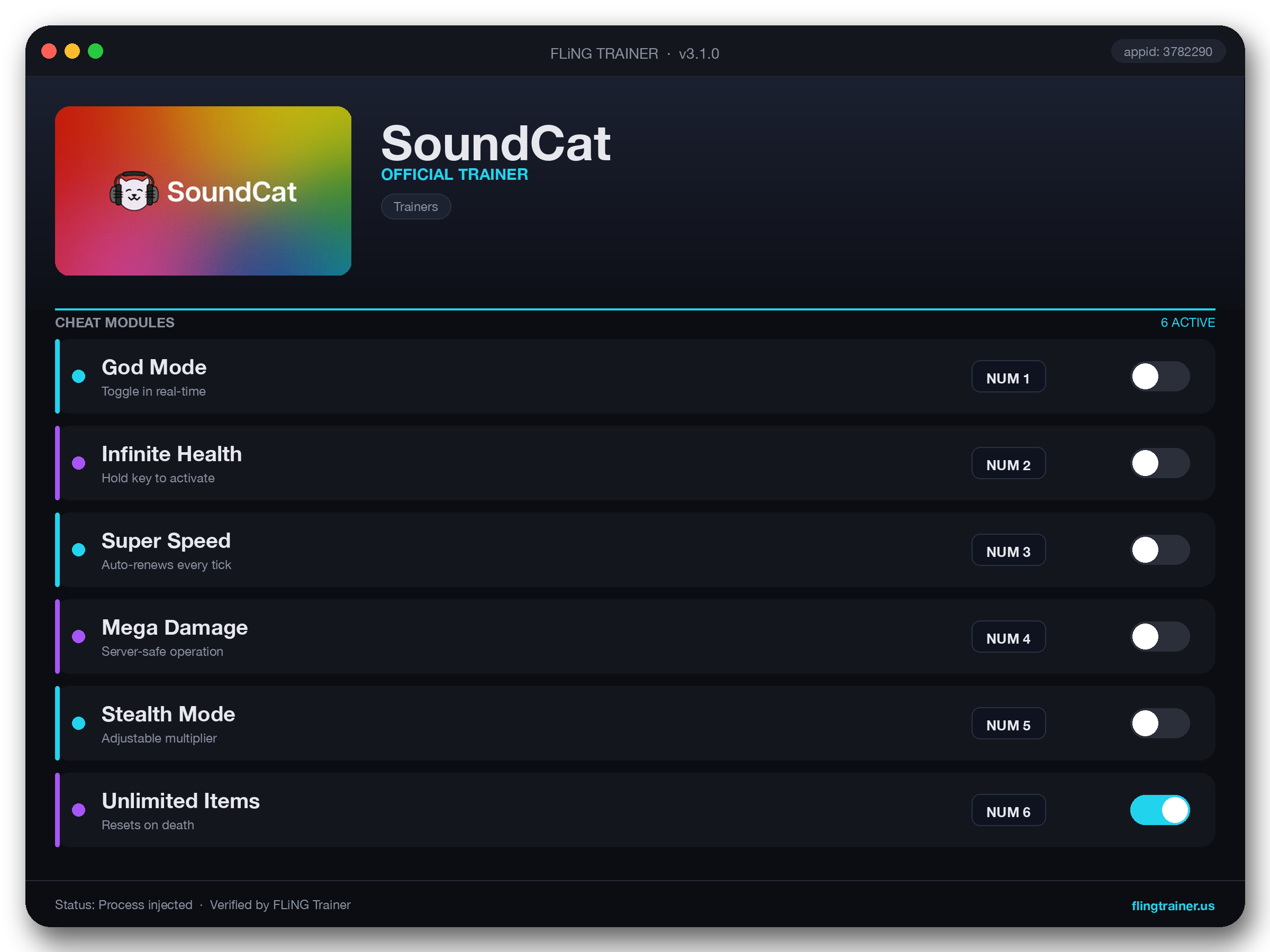 SoundCat Trainer interface