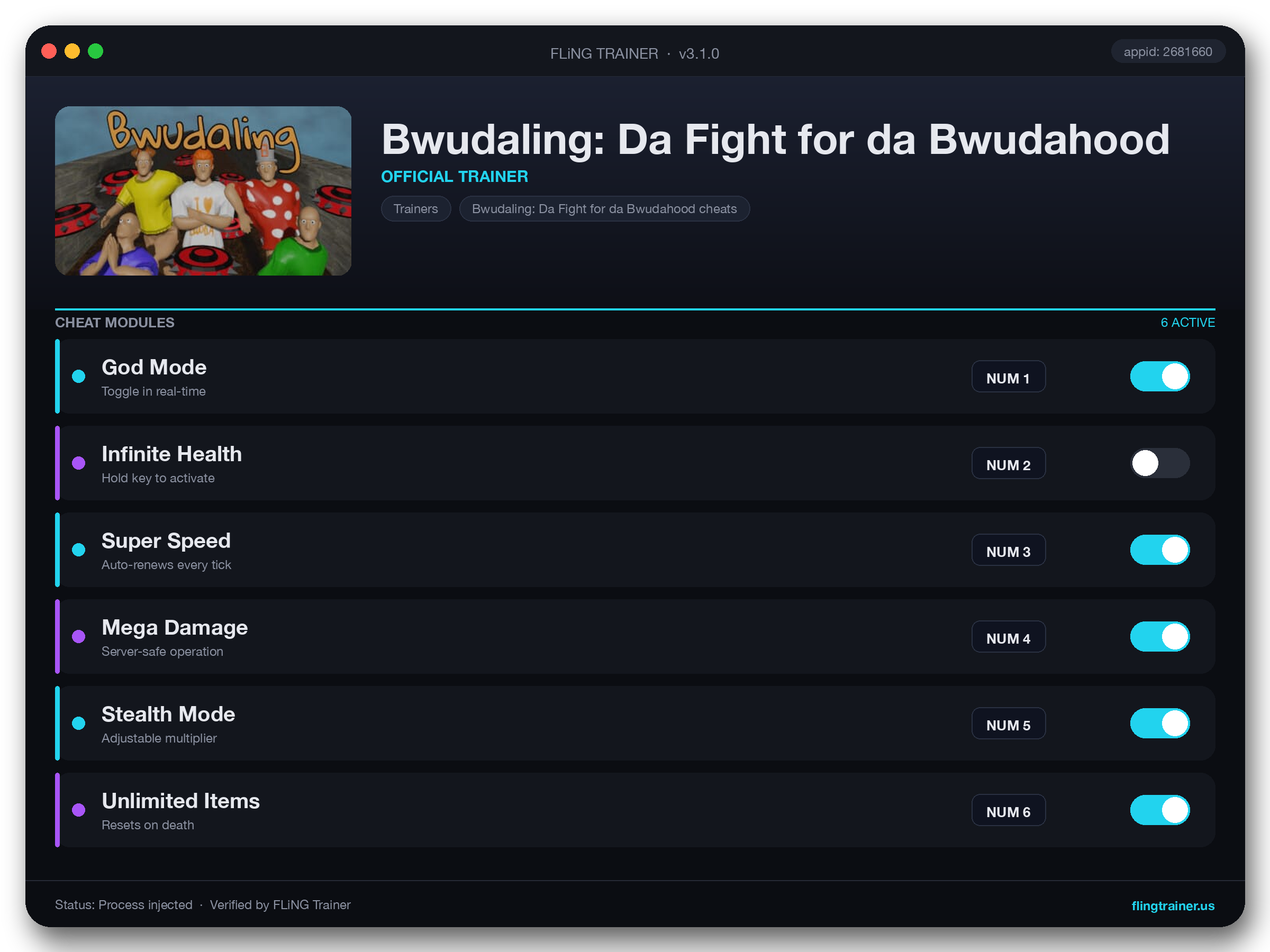 Bwudaling: Da Fight for da Bwudahood Trainer interface