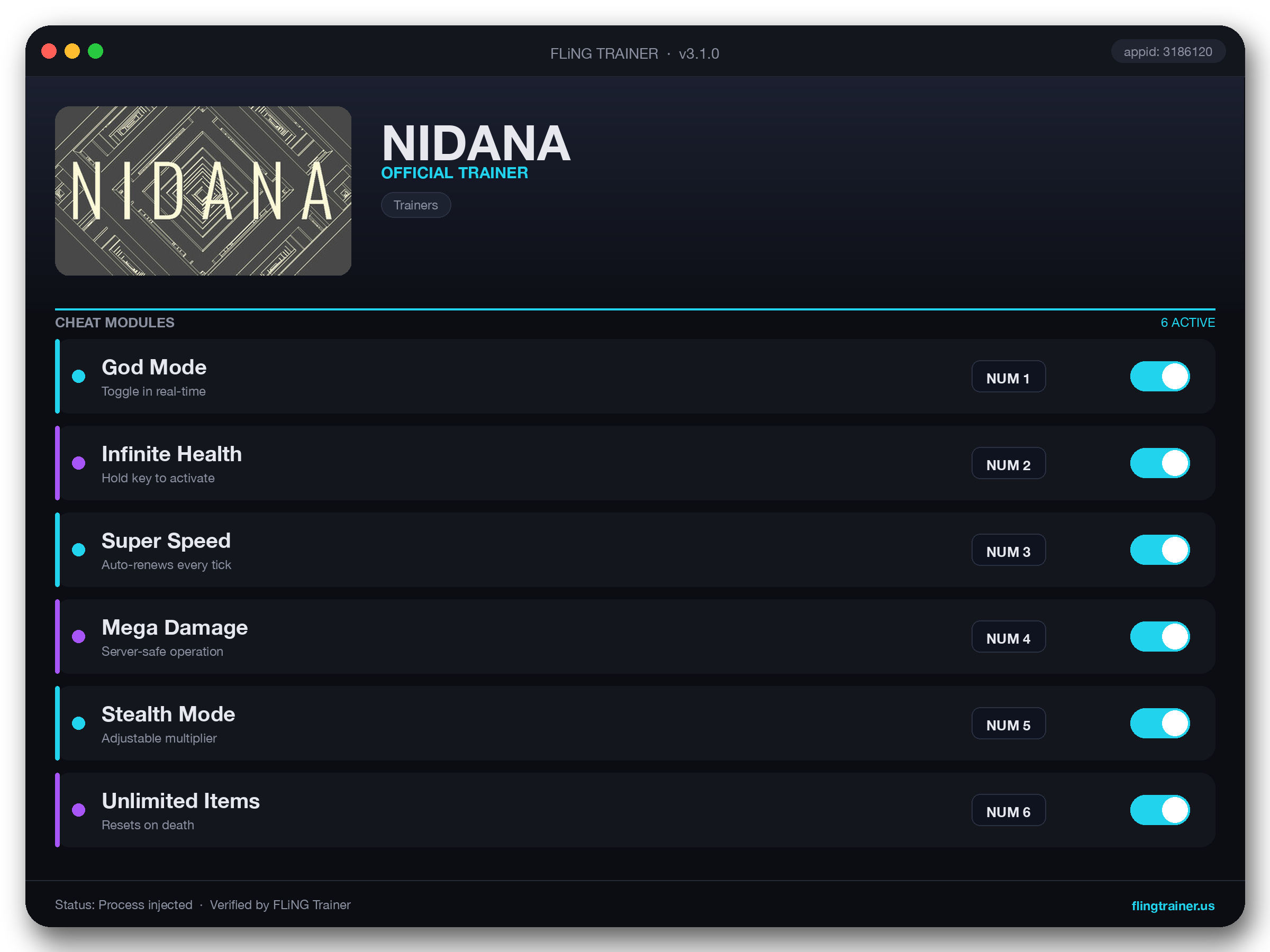 NIDANA Trainer interface