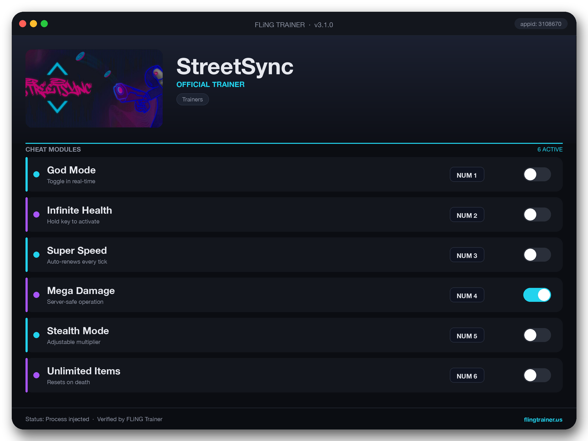 StreetSync Trainer interface