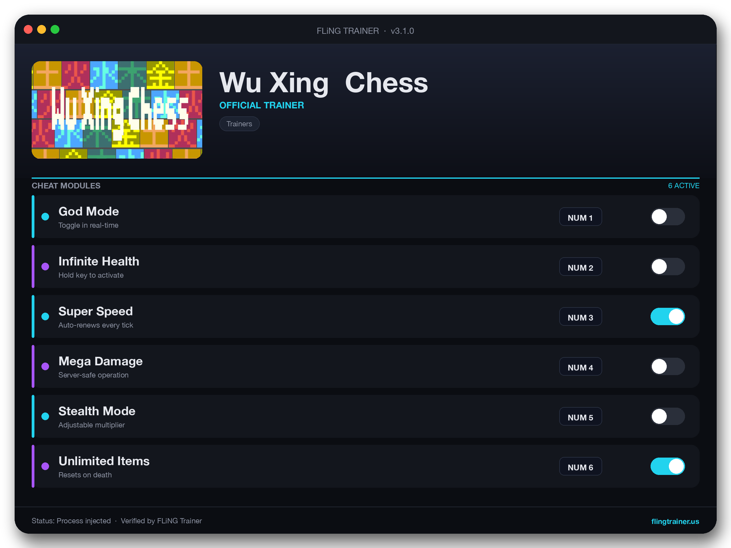 Wu Xing  Chess Trainer interface