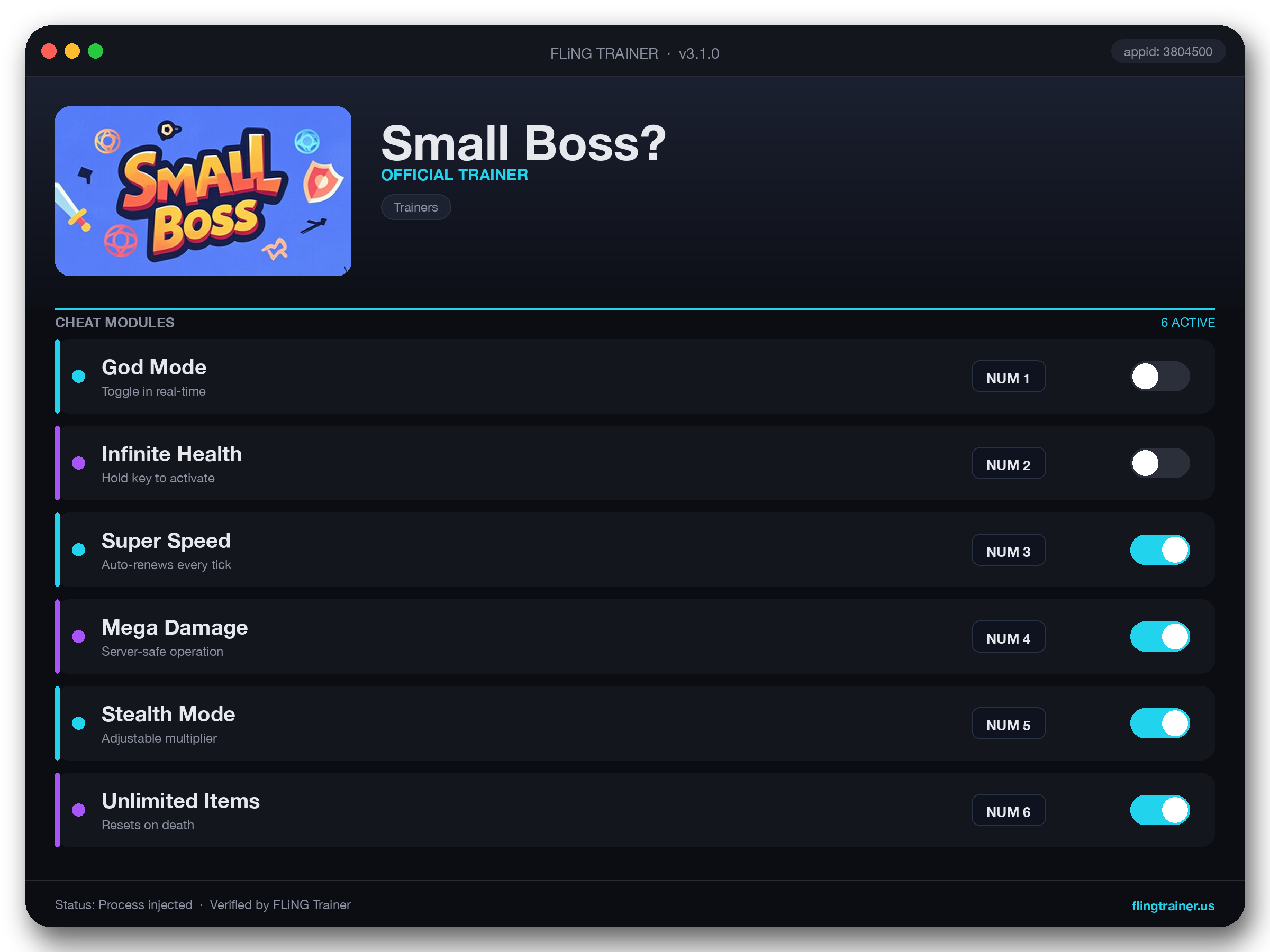 Small Boss? Trainer interface