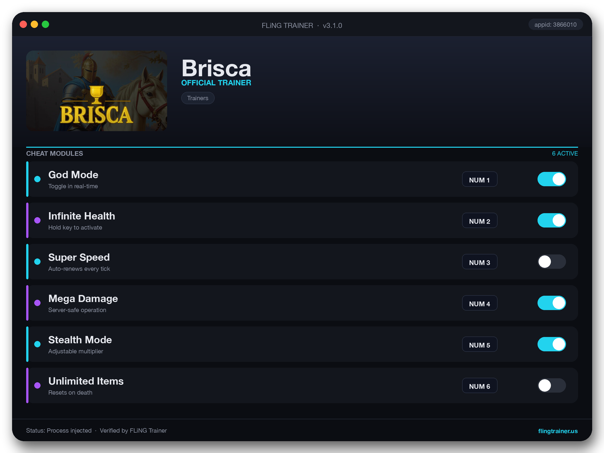 Brisca Trainer interface