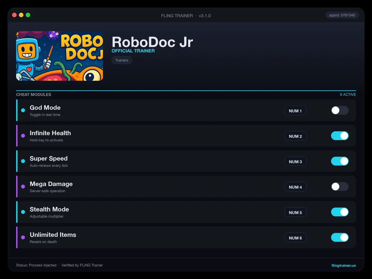 RoboDoc Jr Trainer interface