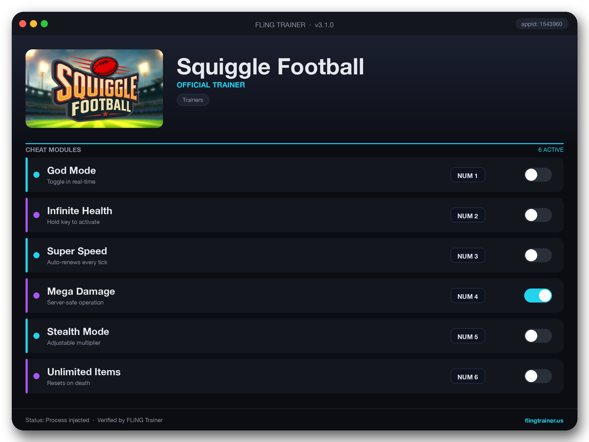 Squiggle Football Trainer interface