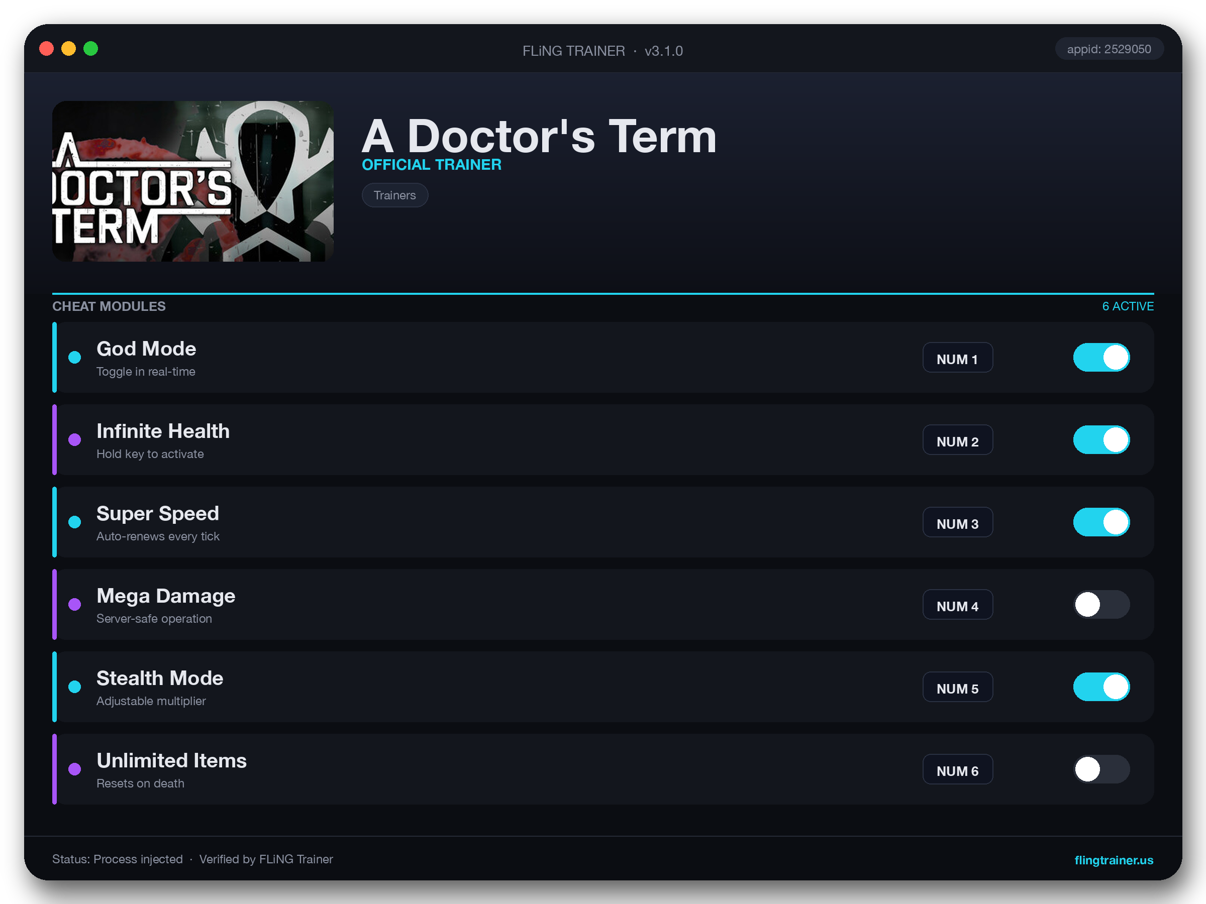 A Doctor's Term Trainer interface