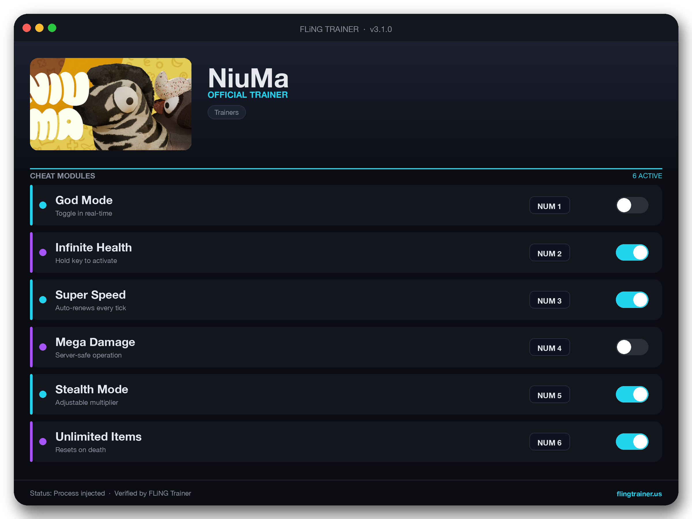 NiuMa Trainer interface