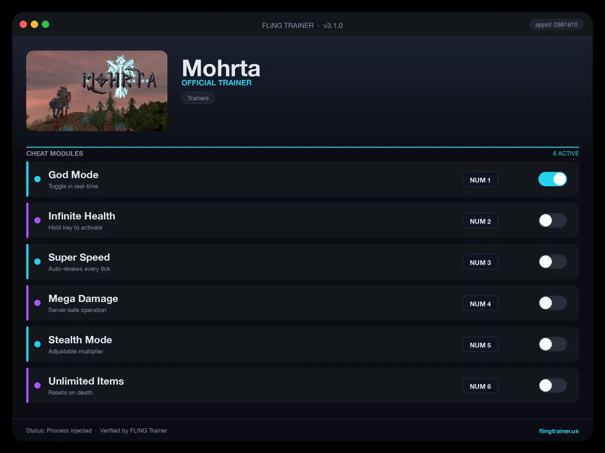 Mohrta Trainer interface