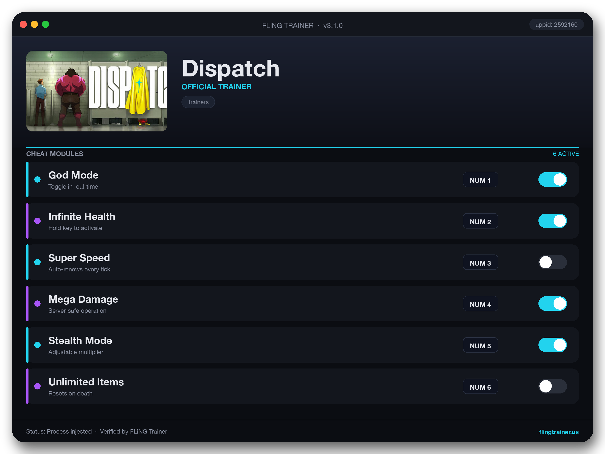Dispatch Trainer interface